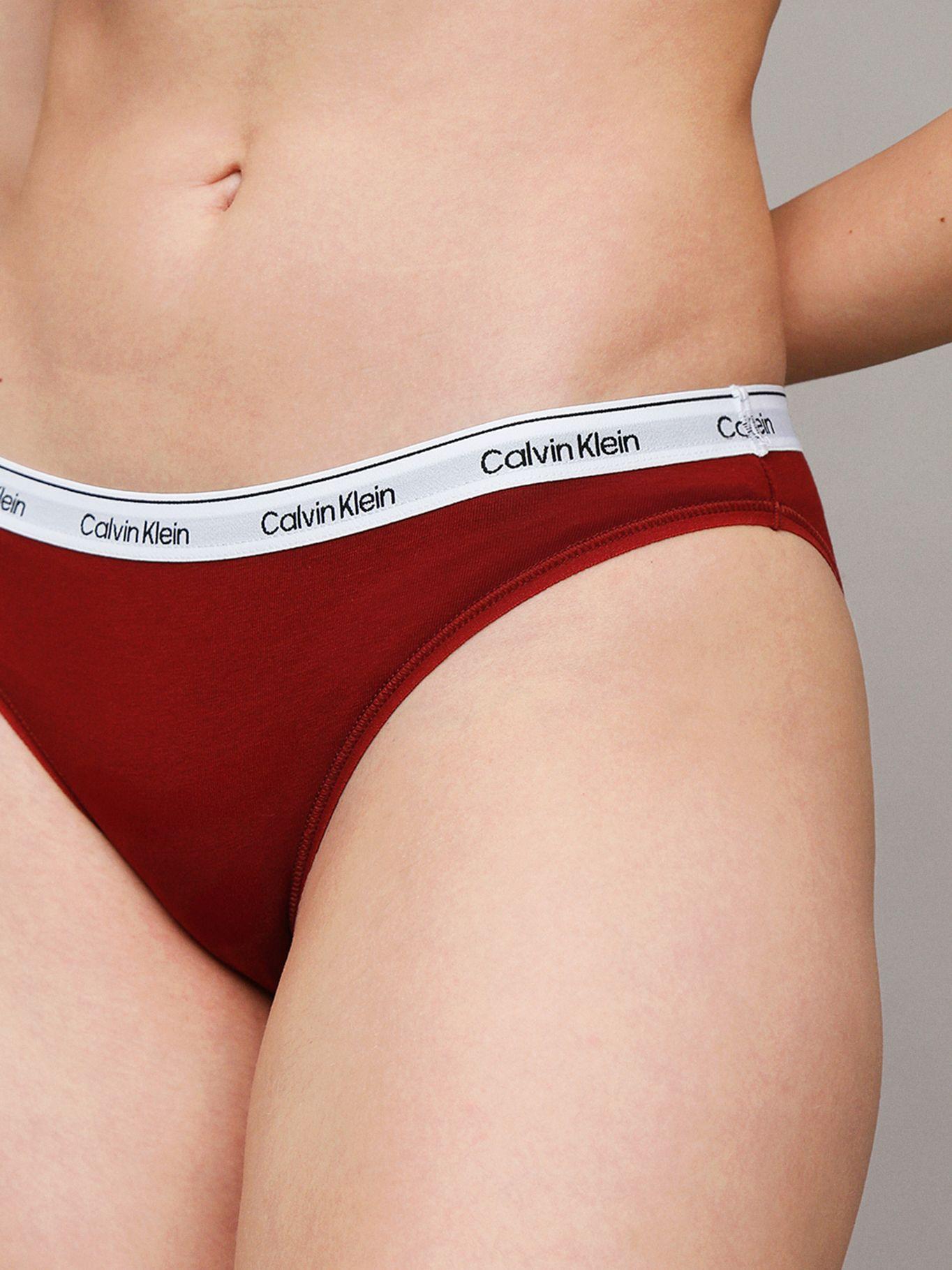Calzón Bikini Modern 601 Burdeo Calvin Klein-3