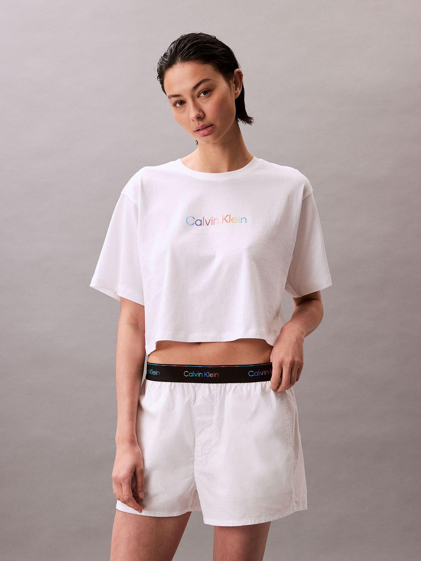 Shorts de Pijama Logo Pride Blanco Calvin Klein-2