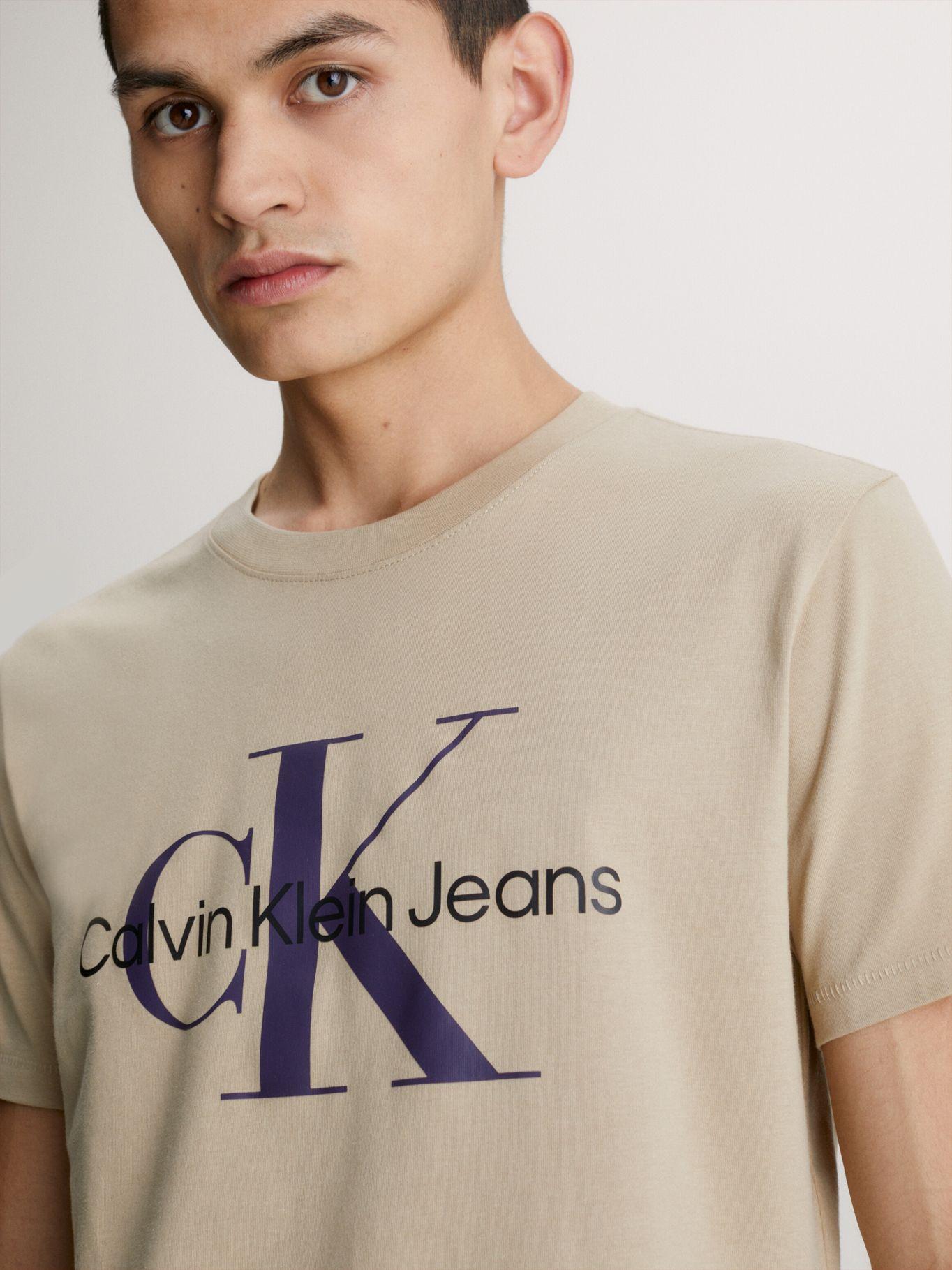 Polera Seasonal Monologo  Beige Calvin Klein-3