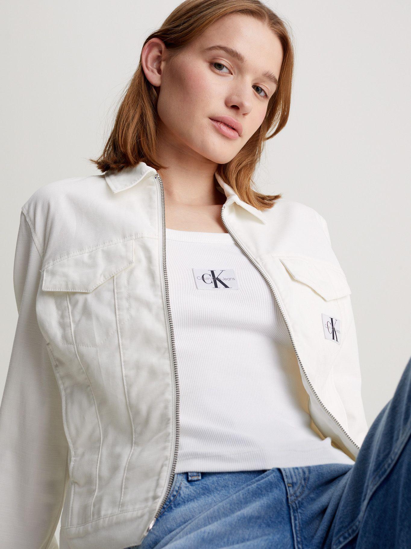 Chaqueta Lean Moto Blanco Calvin Klein-3