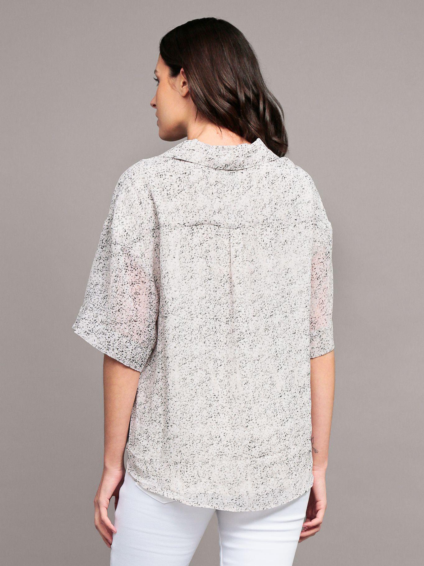 Blusa mangas kimono con estampado Beige Calvin Klein-3
