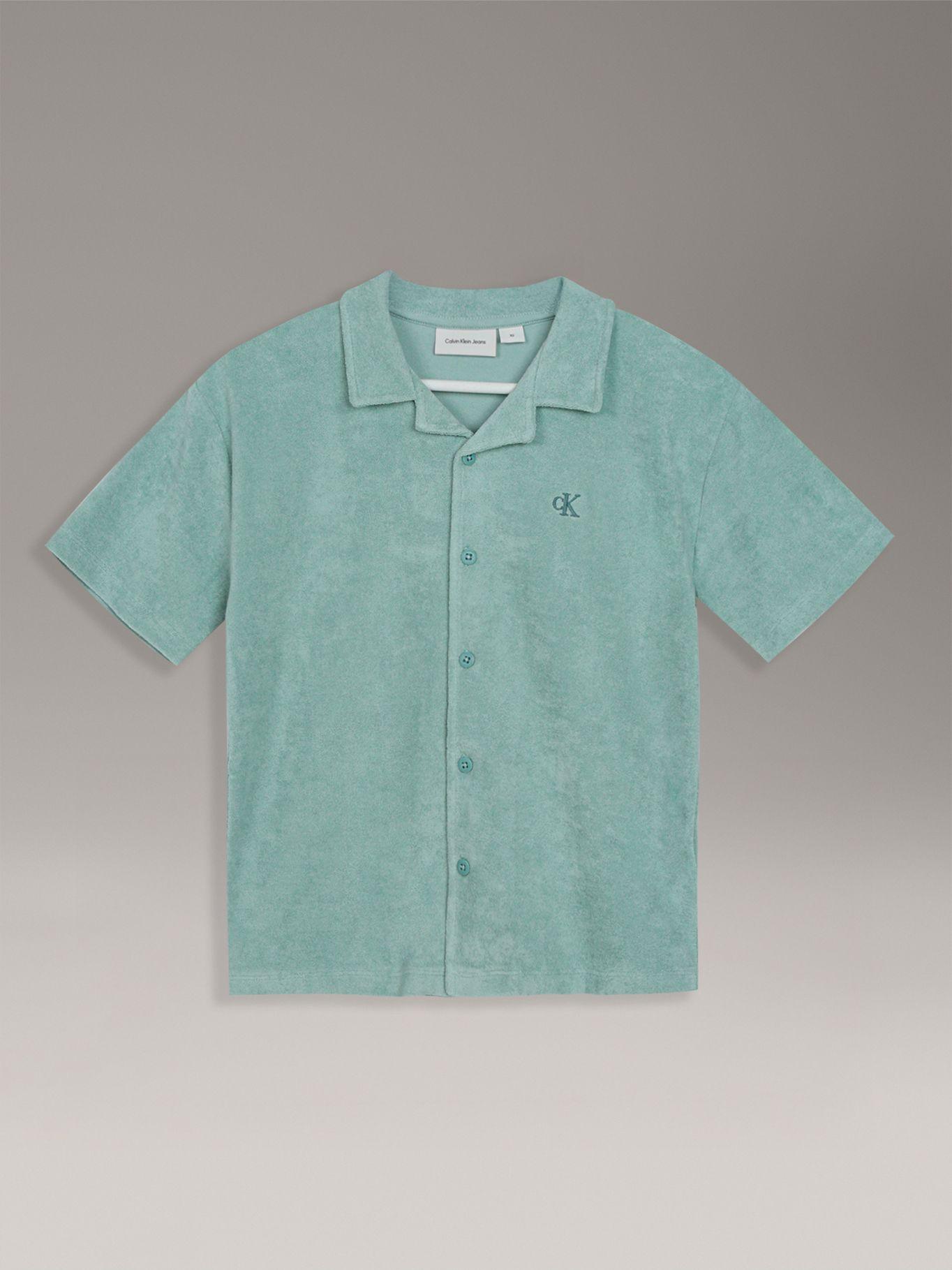 Camisa Niño Relaxed Towelling Verde Calvin Klein-0