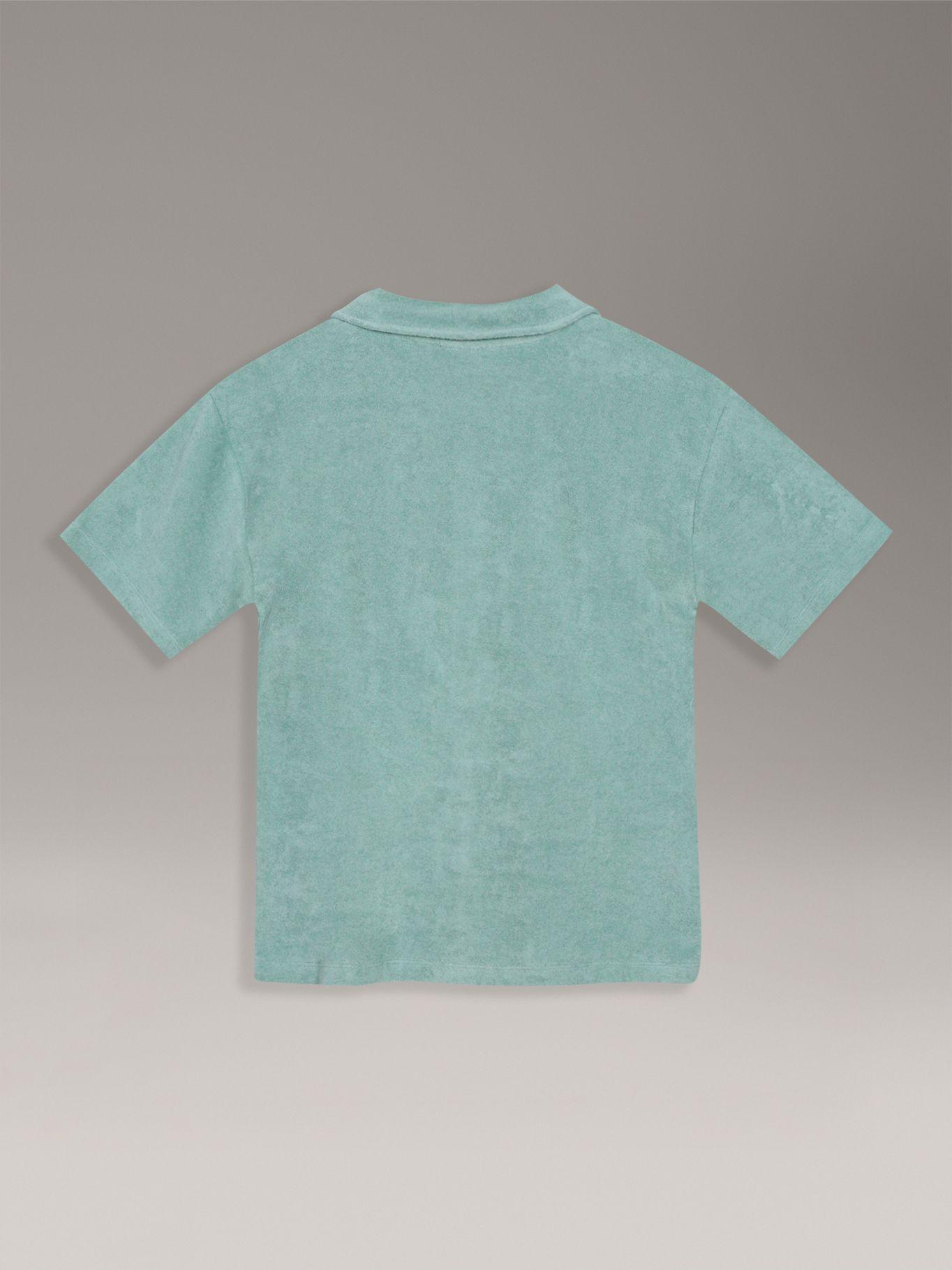 Camisa Niño Relaxed Towelling Verde Calvin Klein-1