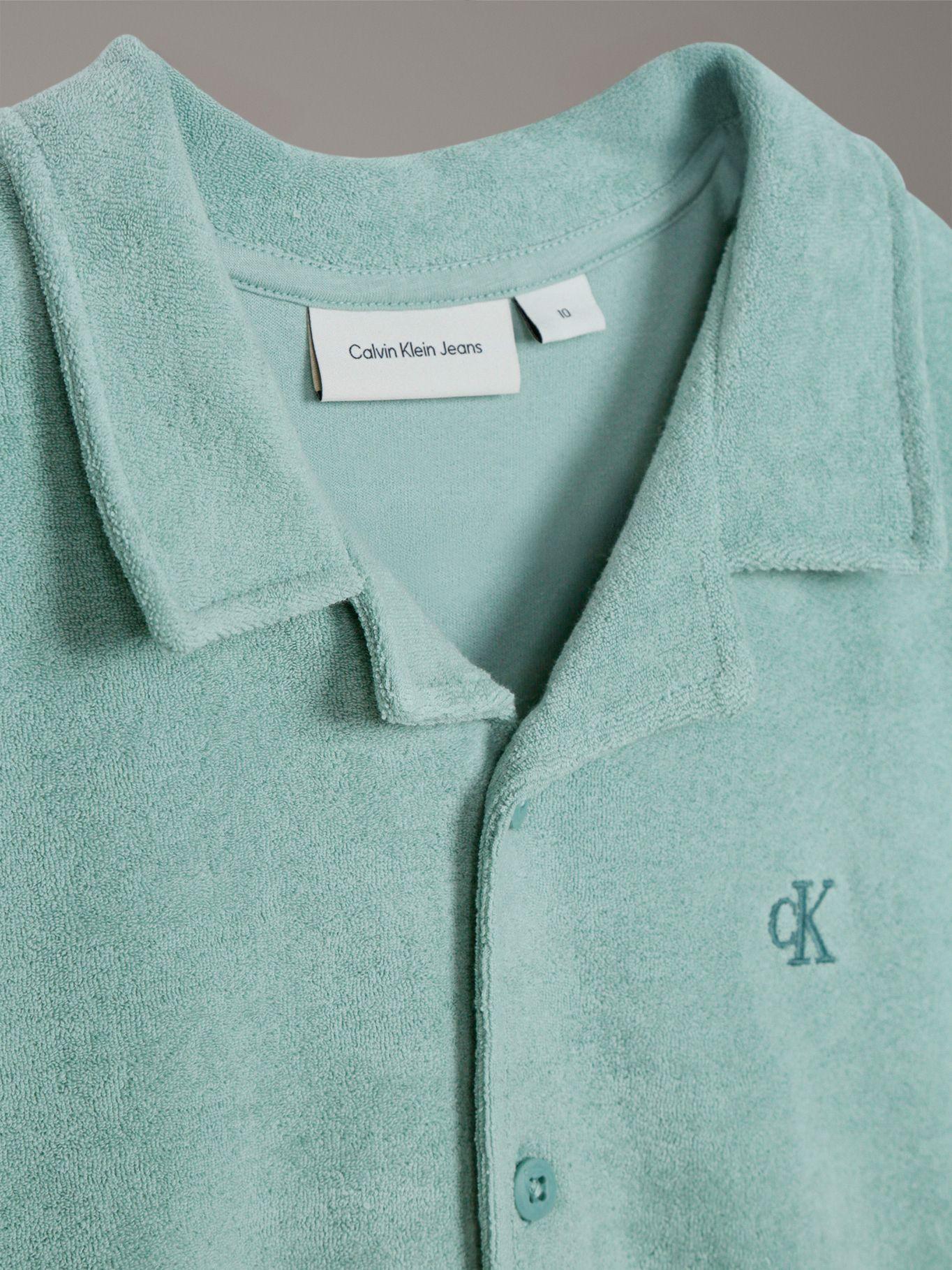Camisa Niño Relaxed Towelling Verde Calvin Klein-2