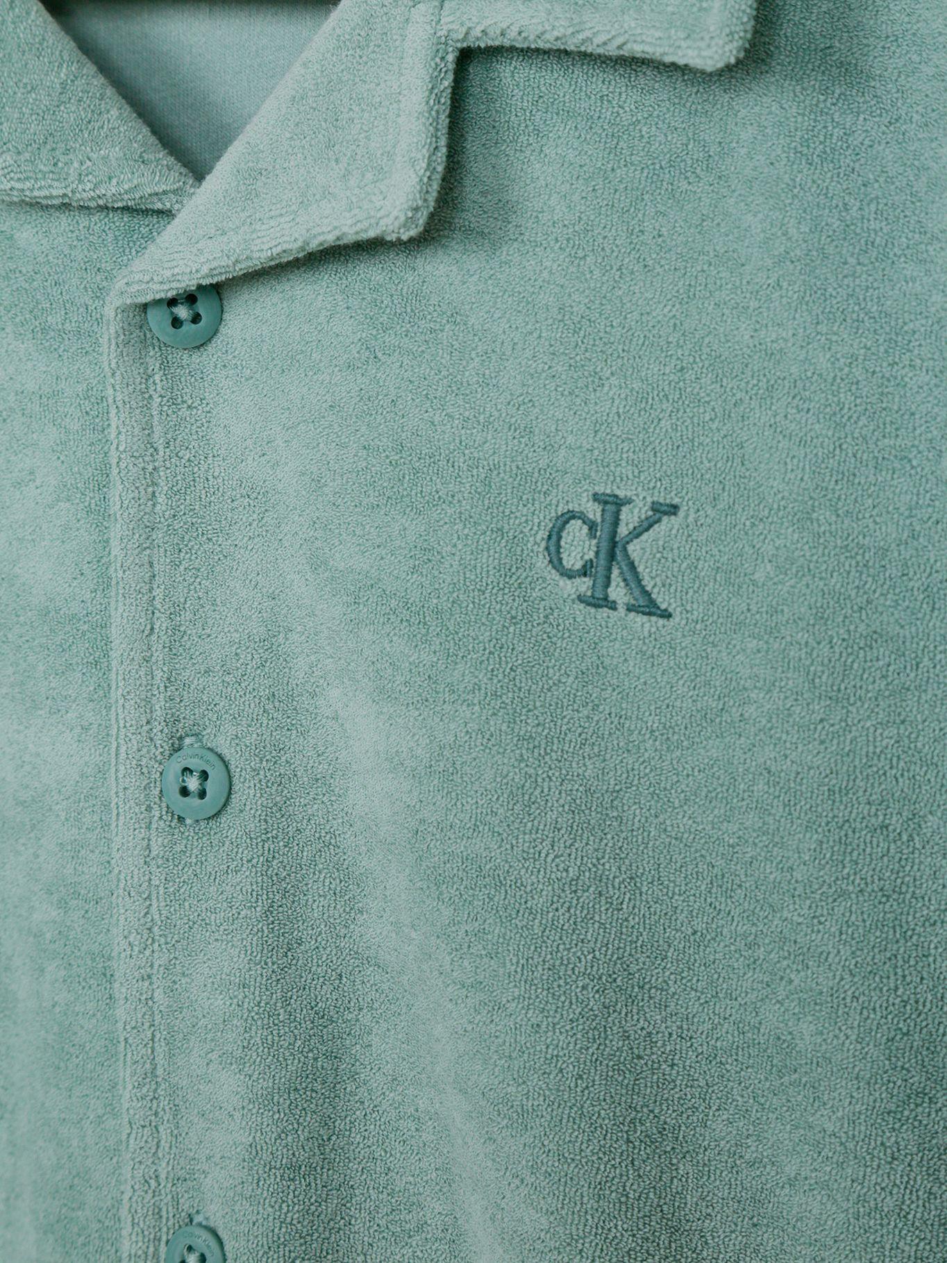 Camisa Niño Relaxed Towelling Verde Calvin Klein-3