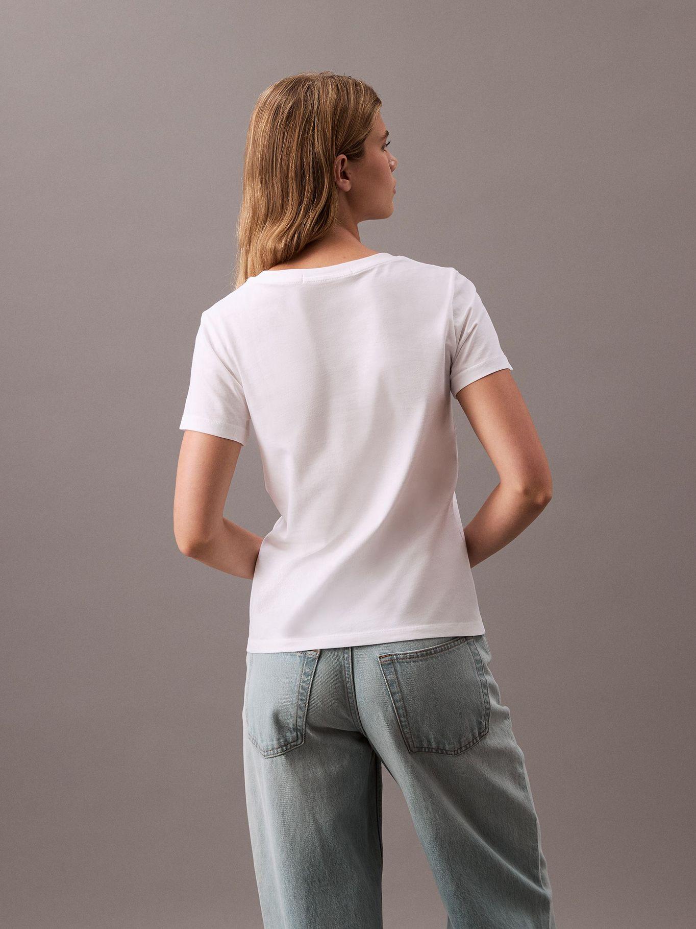 Polera Faded Monologo Slim Blanco Calvin Klein-2