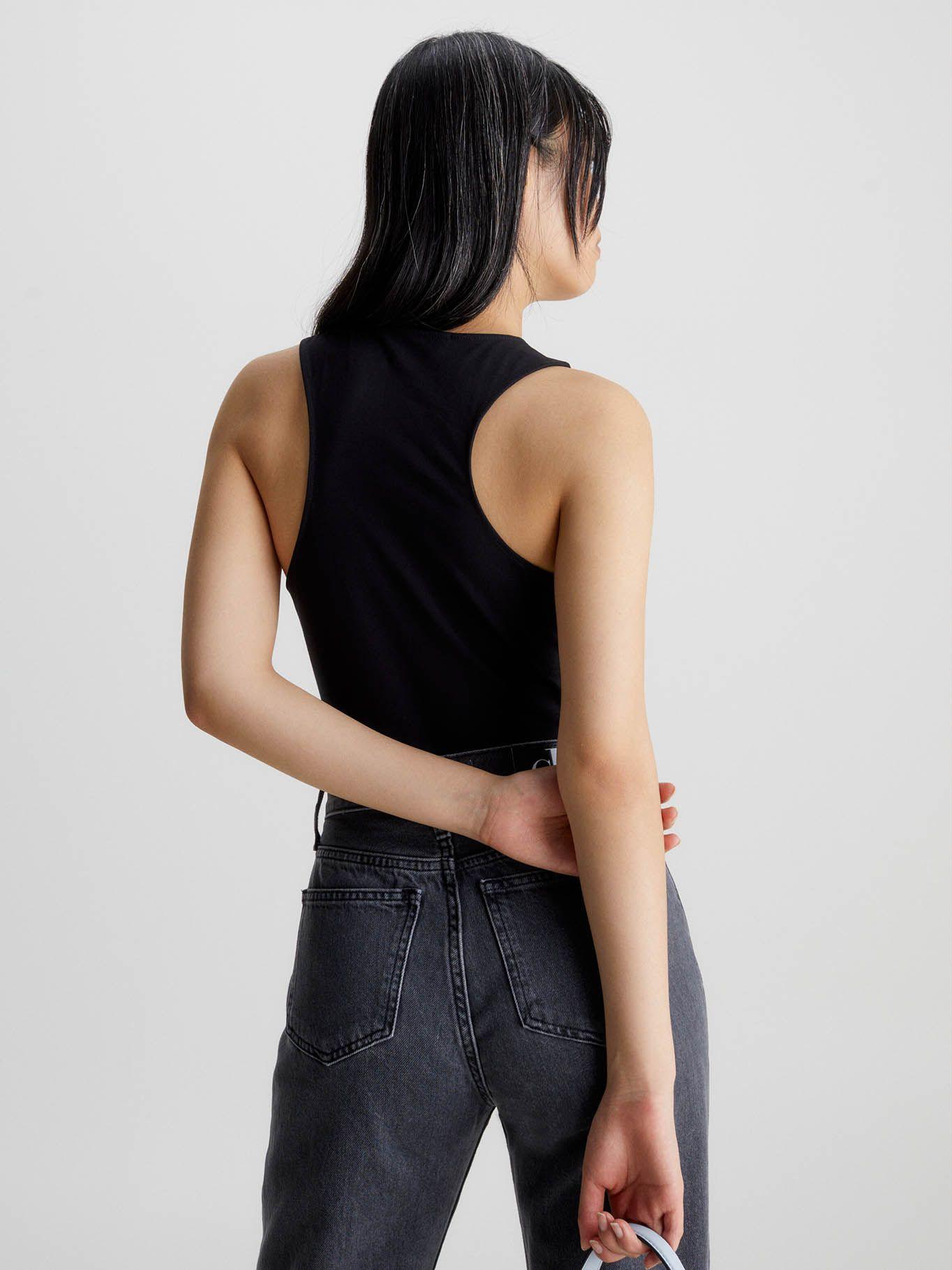 Camiseta de tirantes de algodón orgánico Negro Calvin Klein J20J220765-BEH-2