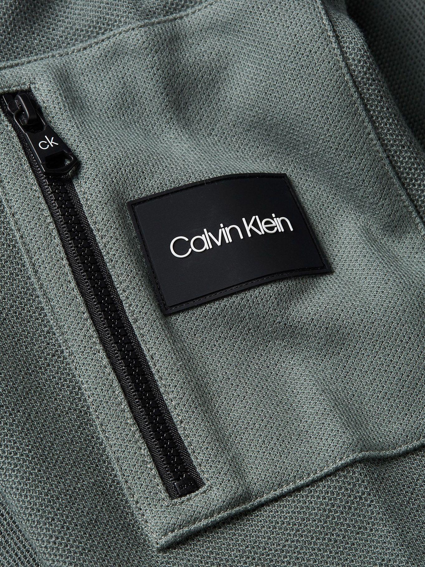 Polerón Texture Block Verde Calvin Klein-2
