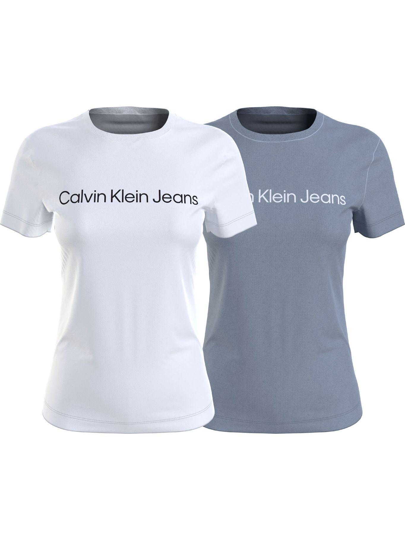 Pack 2 Poleras Institutional Logo Multicolor Calvin Klein-0