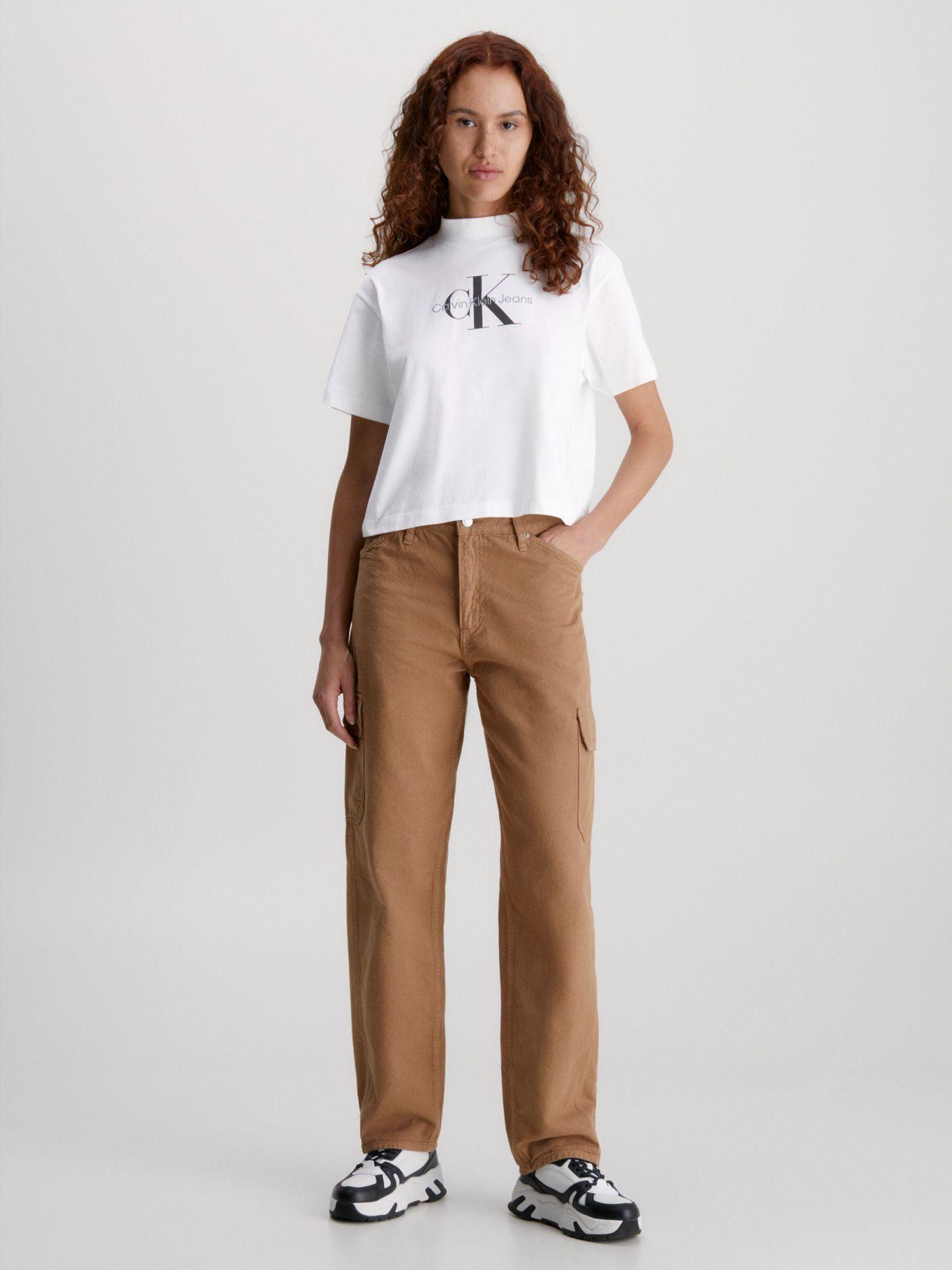 Polera Archival Monologo  Blanco Calvin Klein-1
