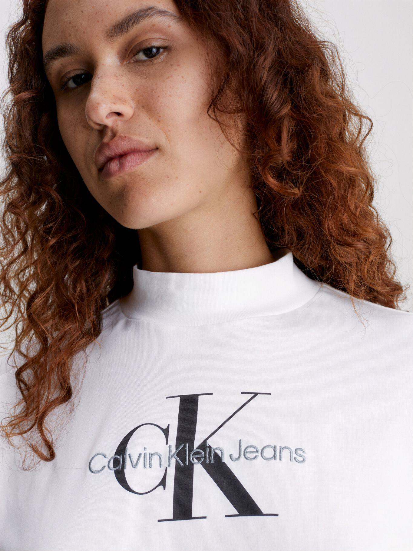 Polera Archival Monologo  Blanco Calvin Klein-3