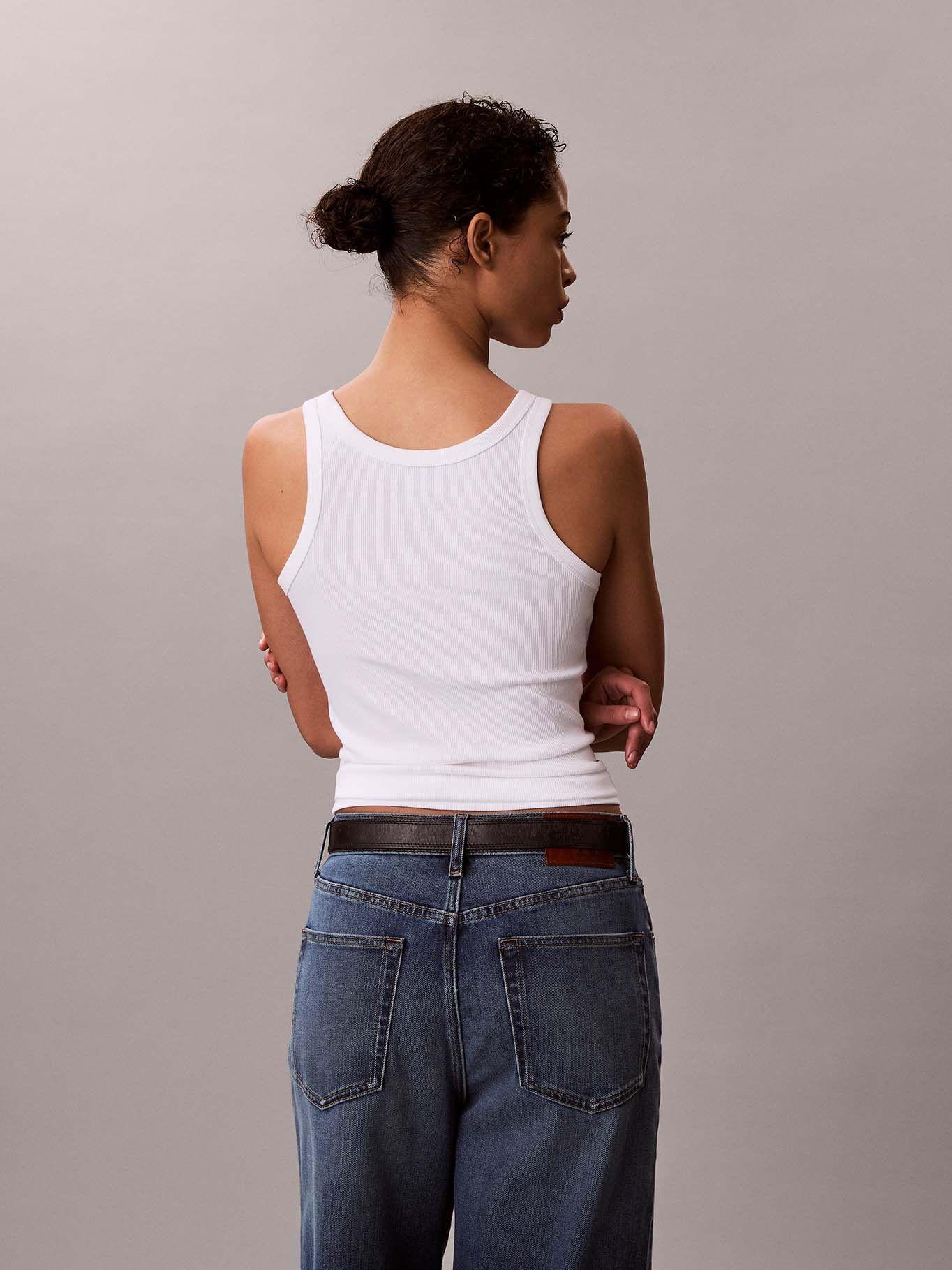Polera sin Mangas Logo NYC Blanco Calvin Klein-2