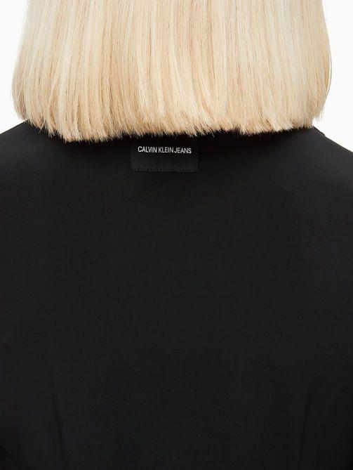 Vestido Drapeado Negro Calvin Klein-2