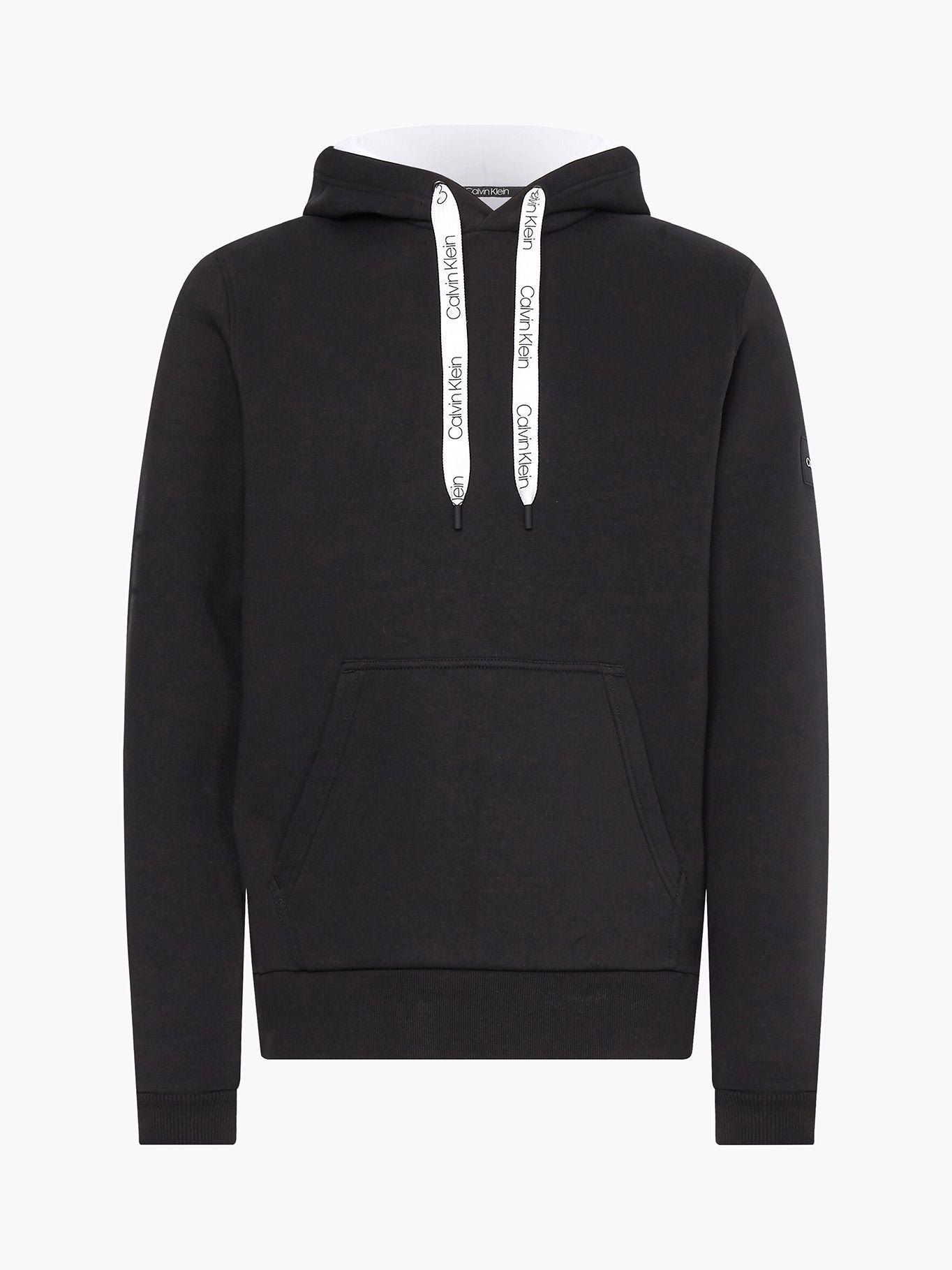 Hoodie Oversized Drawstrings  Negro Calvin Klein-4
