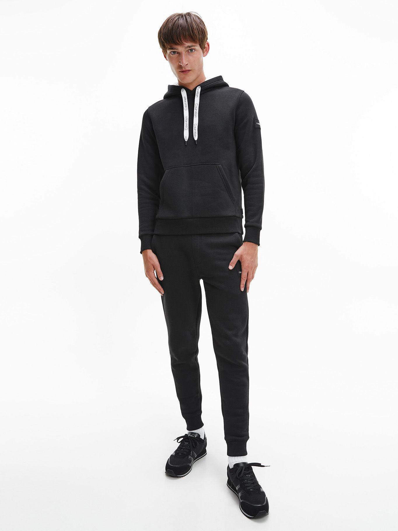 Hoodie Oversized Drawstrings  Negro Calvin Klein-1