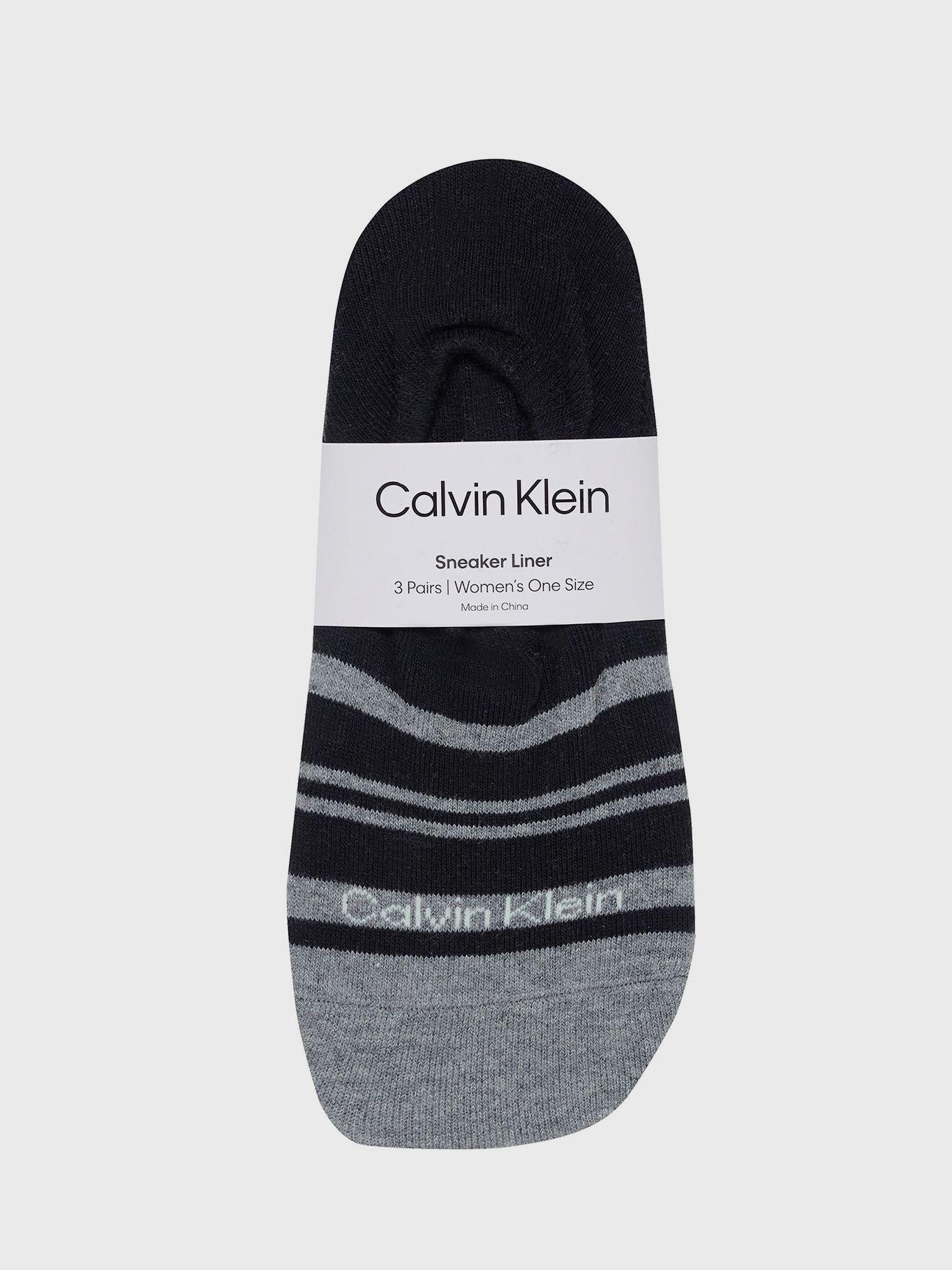 Pack 3 Calcetines Cushion No Show Negro Calvin Klein-2
