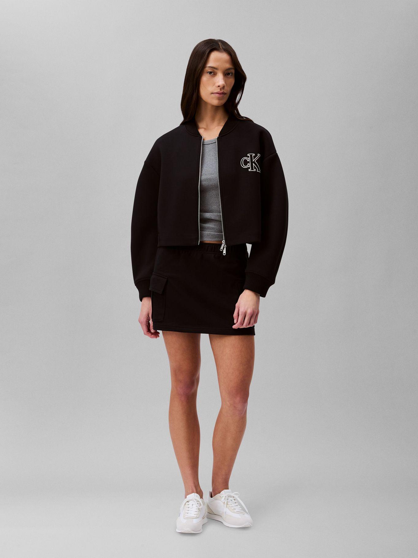 Chaqueta Bomber Holgada Negro Calvin Klein-1
