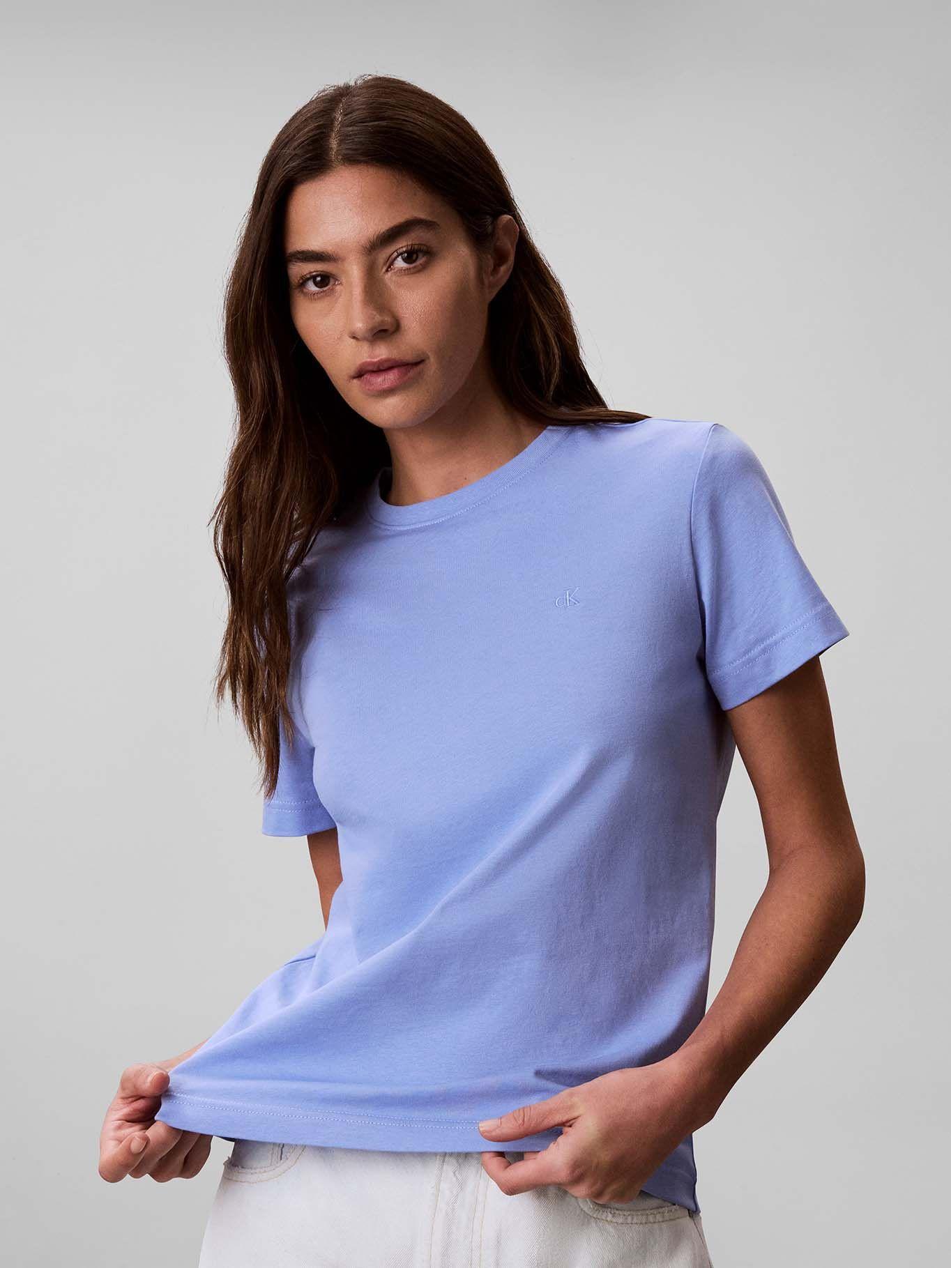 Polera de Algodón con Logo de Archive Azul Calvin Klein-0