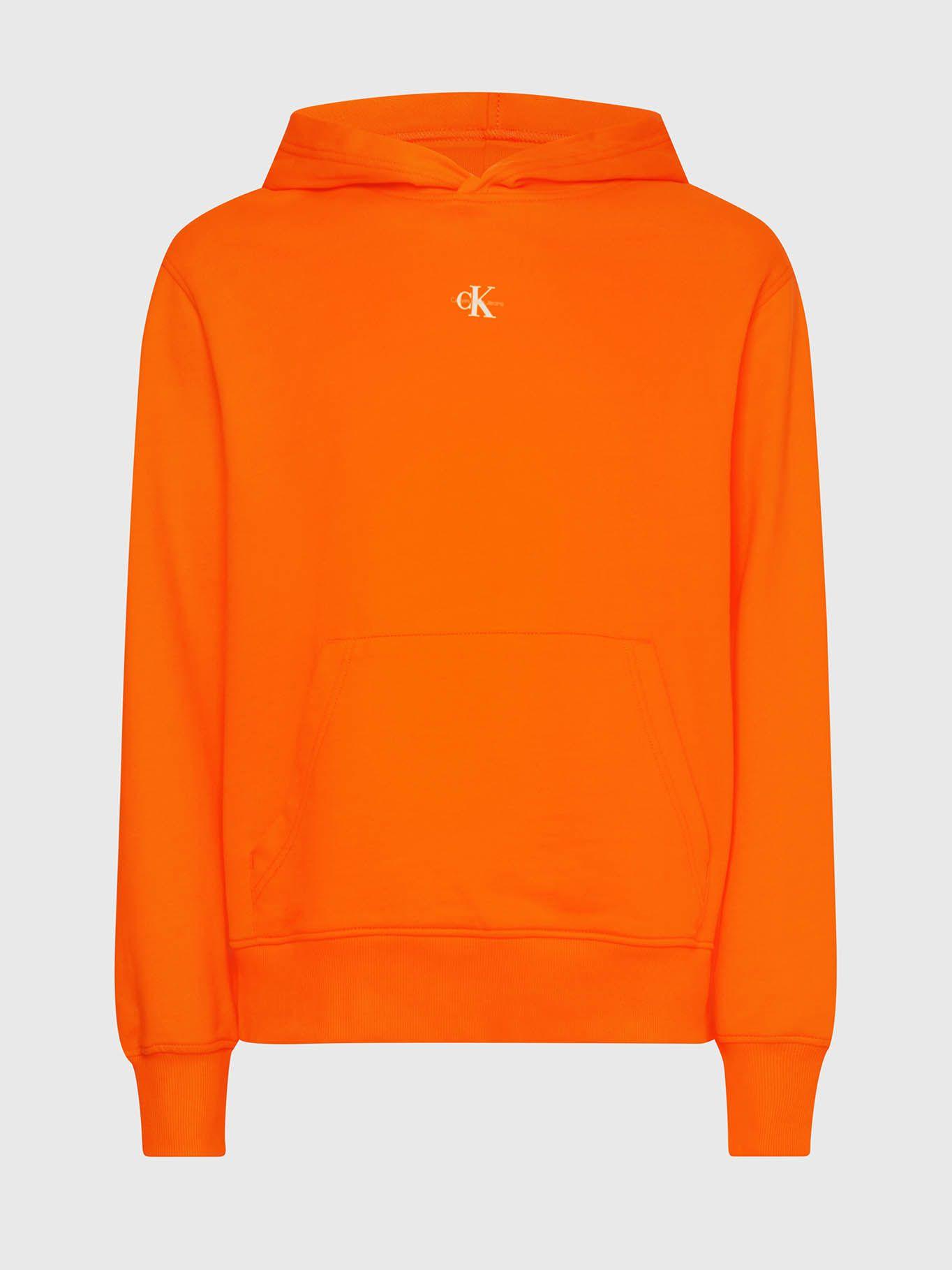 Sudadera con Capucha y logo en el pecho Naranja Calvin Klein-5