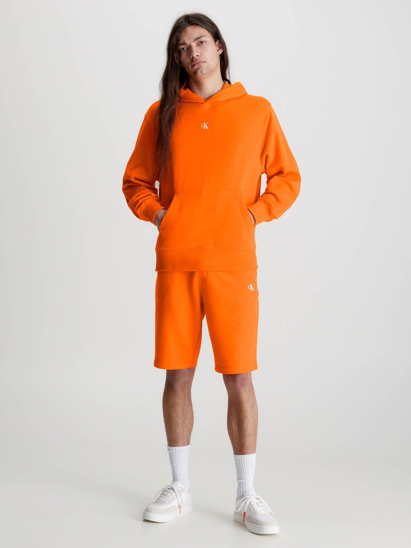 Sudadera con Capucha y logo en el pecho Naranja Calvin Klein-1