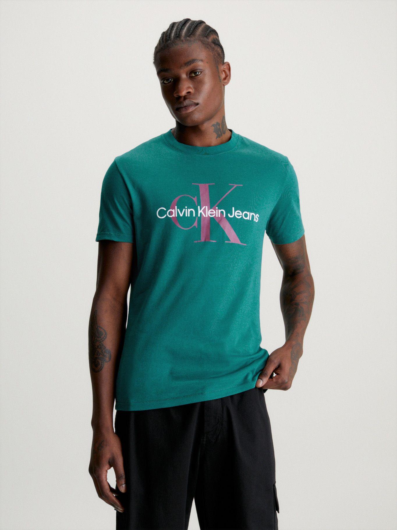Polera Seasonal Monologo Verde Calvin Klein-0
