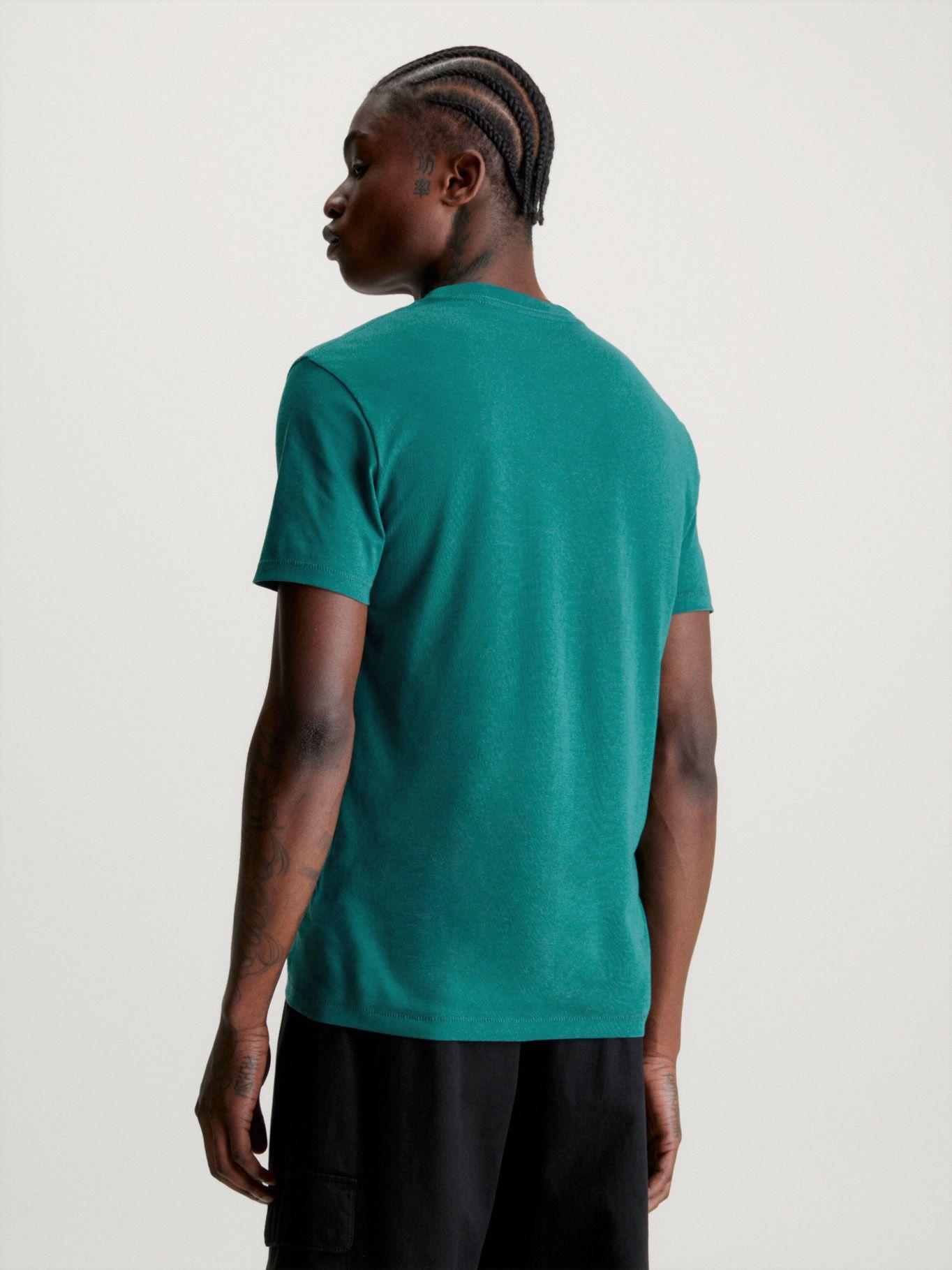Polera Seasonal Monologo Verde Calvin Klein-2