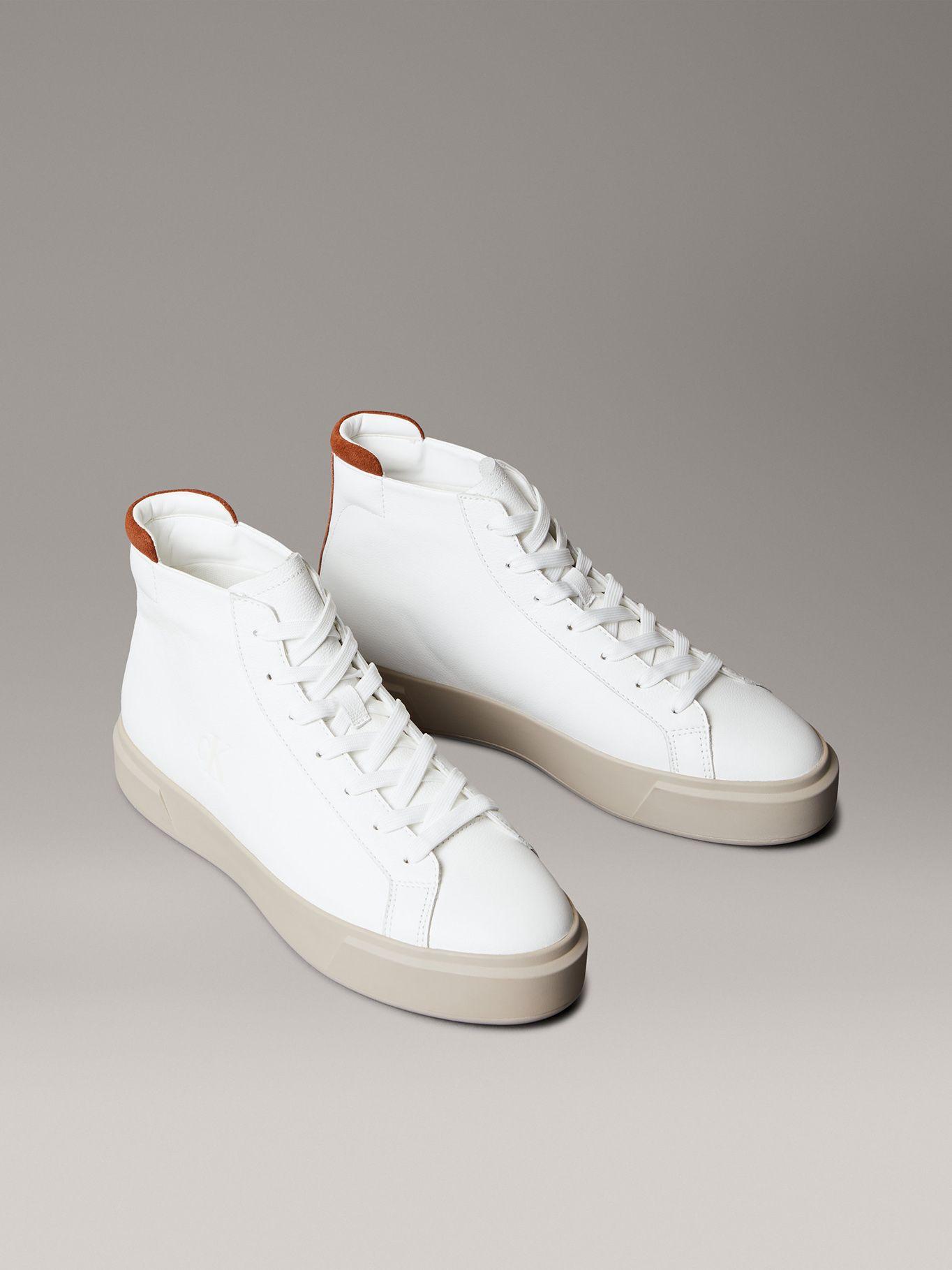 Zapatillas de Cuero Basket Cupsole Blanco Calvin Klein-0