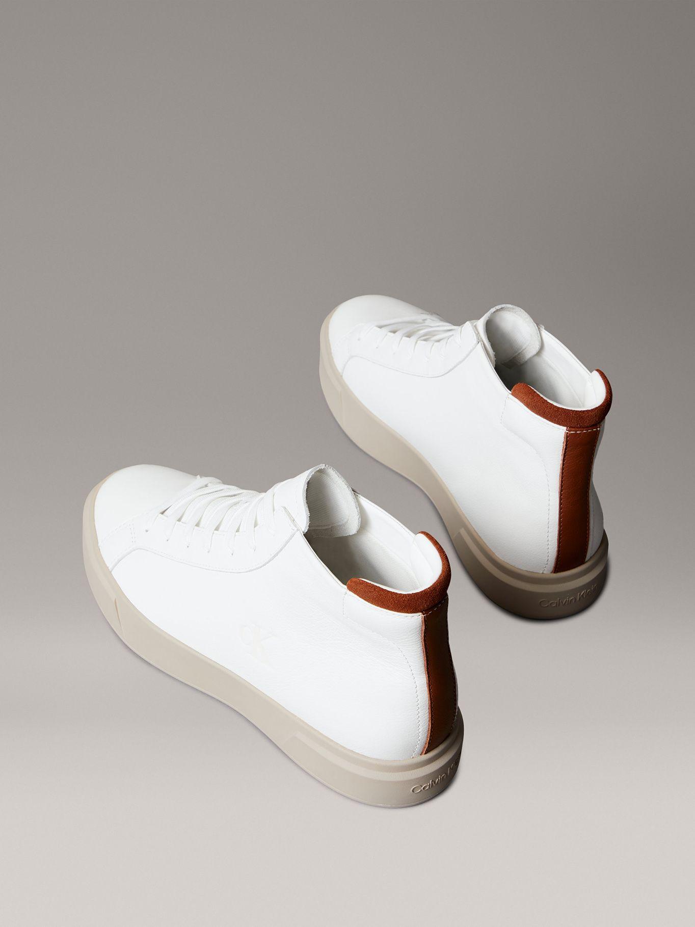 Zapatillas de Cuero Basket Cupsole Blanco Calvin Klein-1