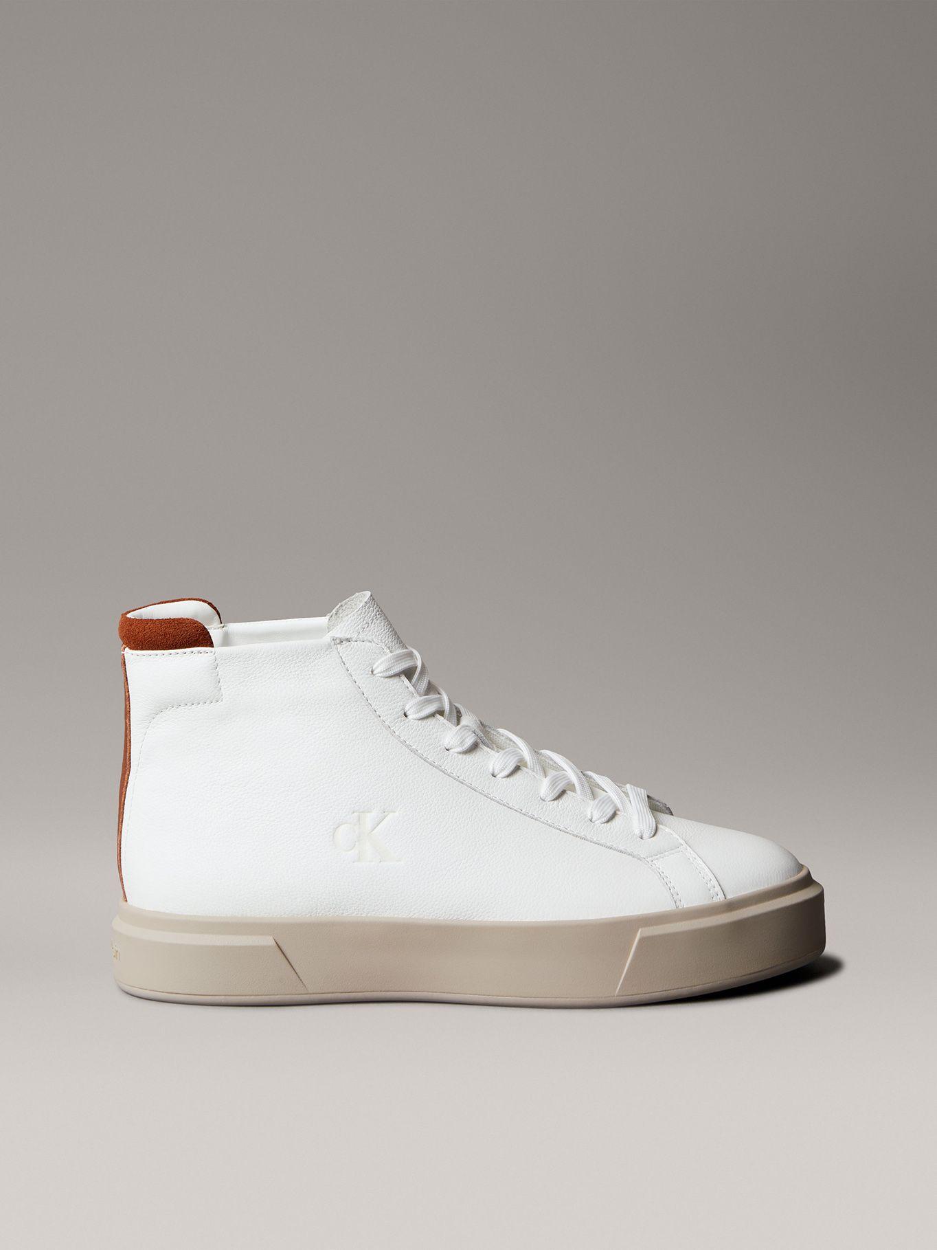 Zapatillas de Cuero Basket Cupsole Blanco Calvin Klein-4