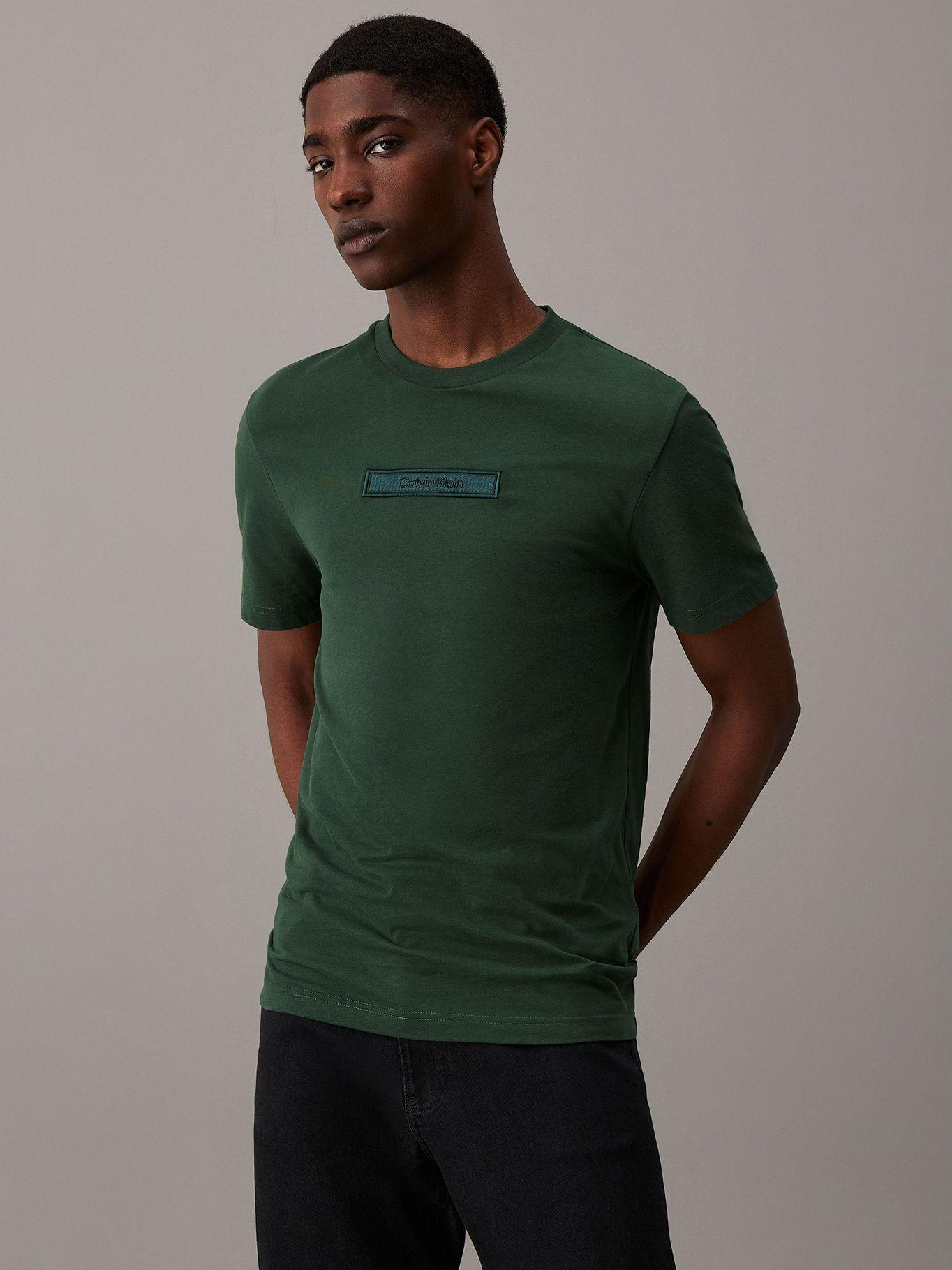 Polera Embroidered Logo Peached Verde Calvin Klein-0