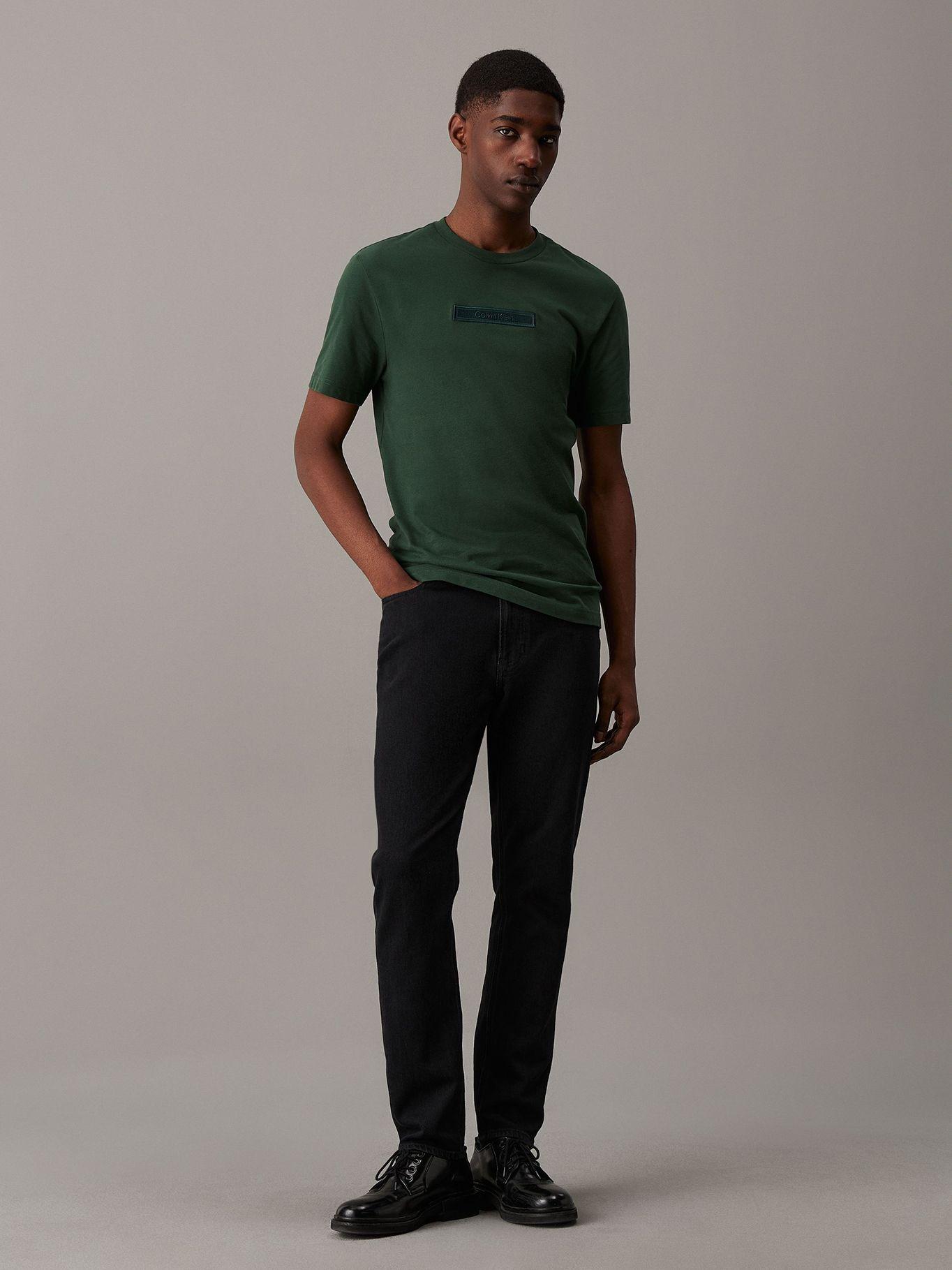 Polera Embroidered Logo Peached Verde Calvin Klein-1