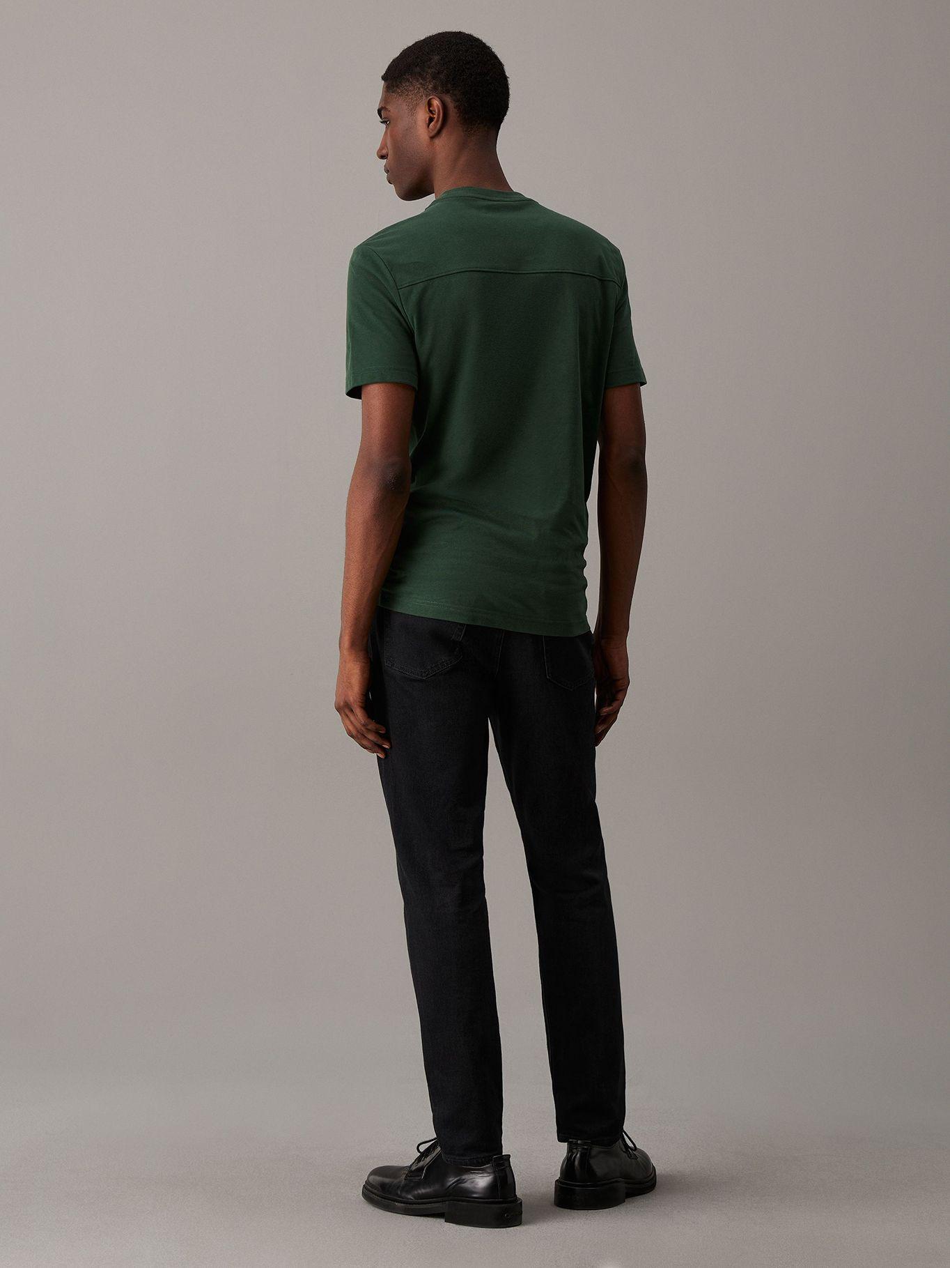 Polera Embroidered Logo Peached Verde Calvin Klein-2