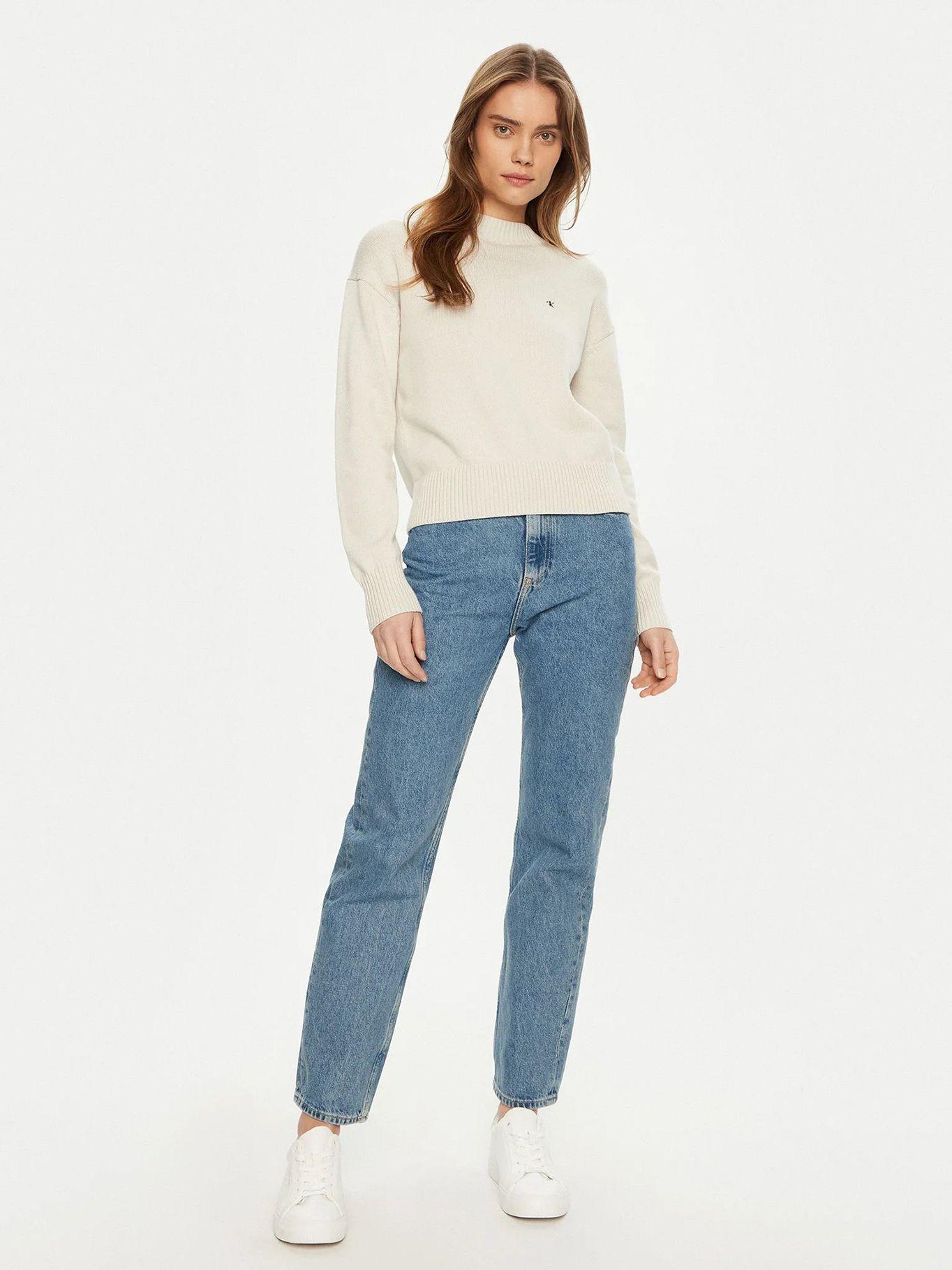 Jeans high rise recto Azul Calvin Klein-1