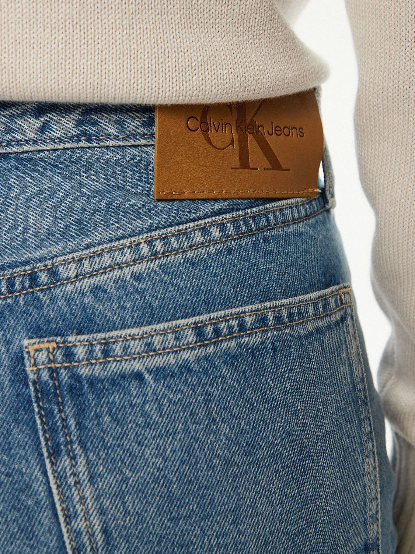 Jeans high rise recto Azul Calvin Klein-4