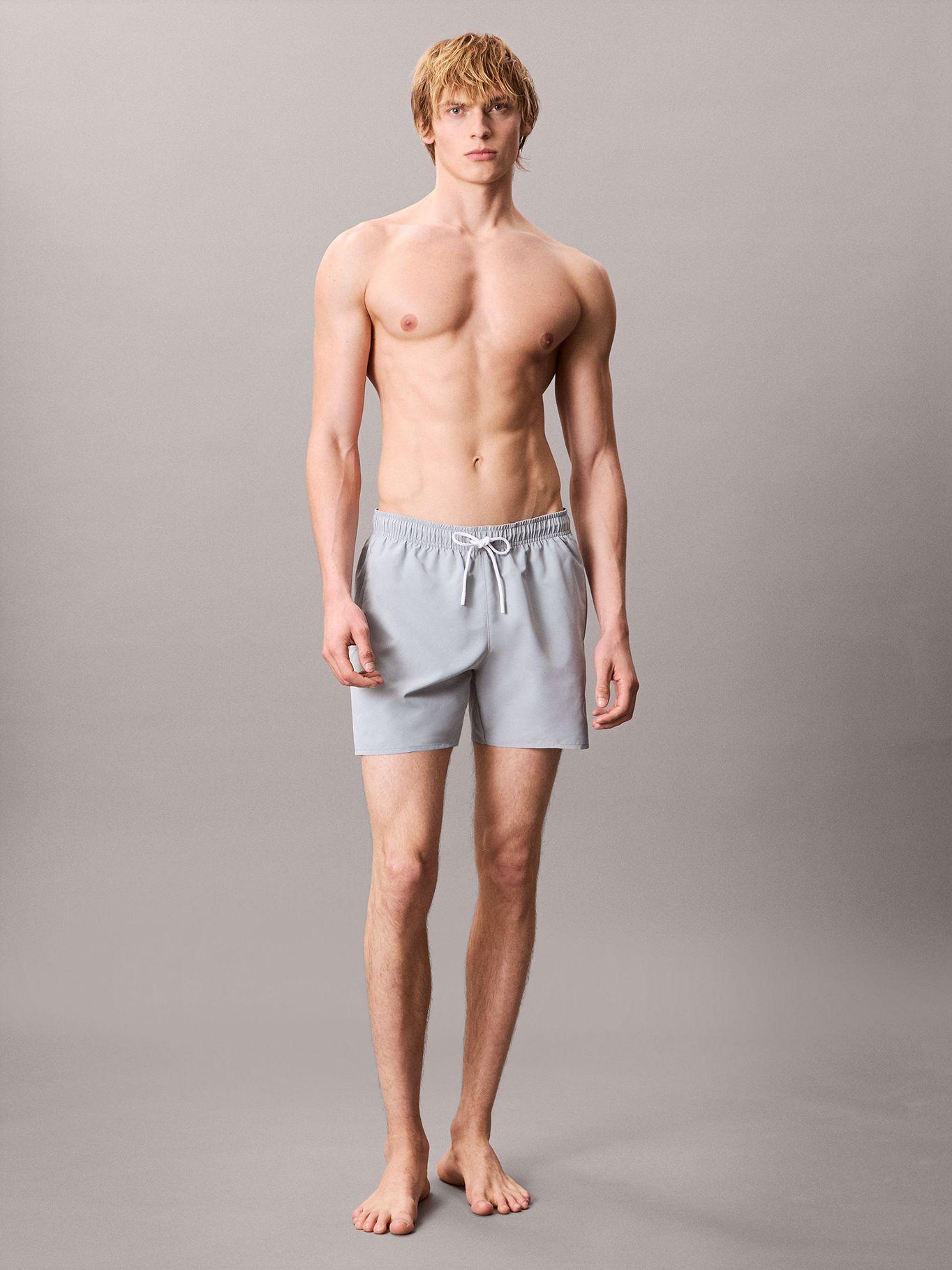 Traje de Baño Largo Medio Ck Monogram Gris Calvin Klein-0