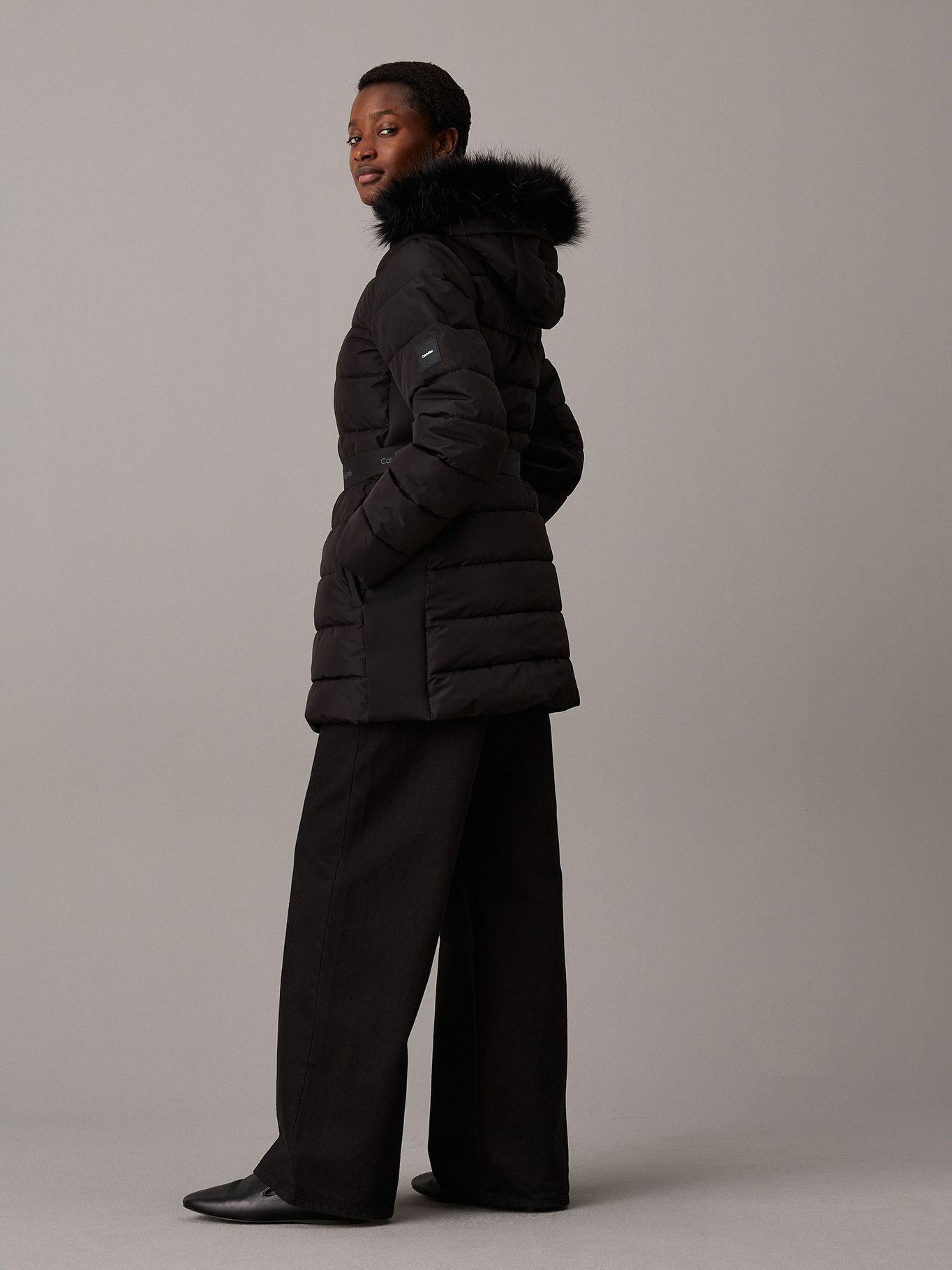 Parka Padded Scuba Negro Calvin Klein-2