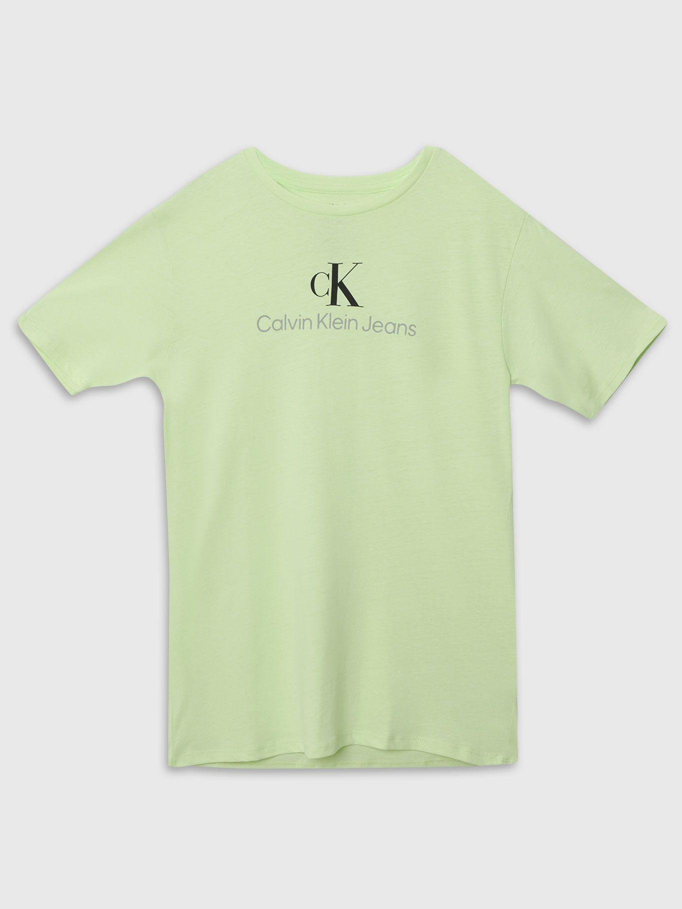 Polera Niño Centered Verde Calvin Klein-0