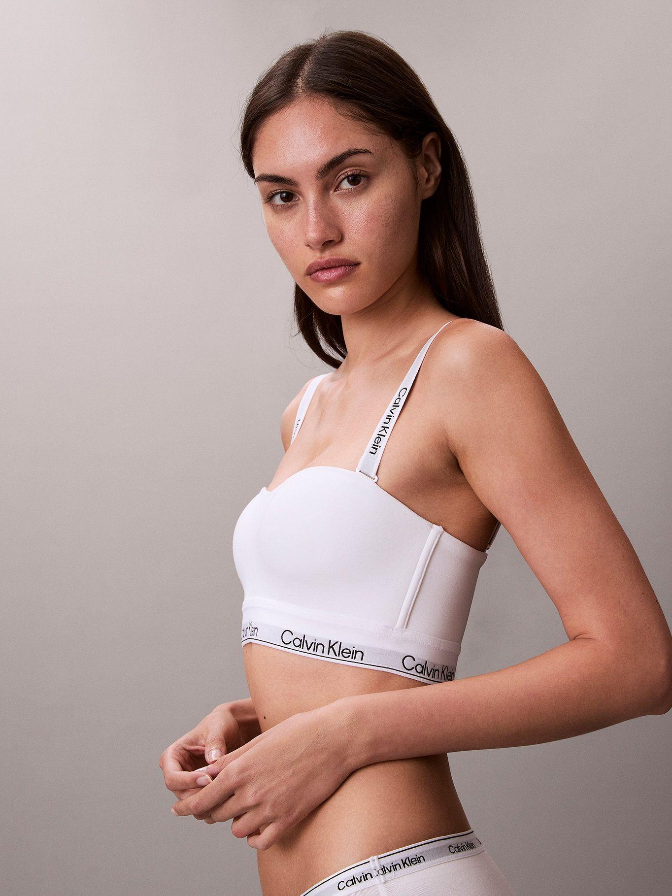 Bralette Sin Tirantes Cotton Modal Blanco Calvin Klein-3