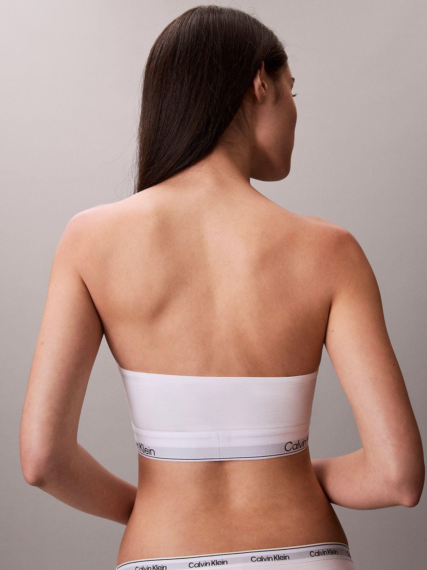 Bralette Sin Tirantes Cotton Modal Blanco Calvin Klein-5