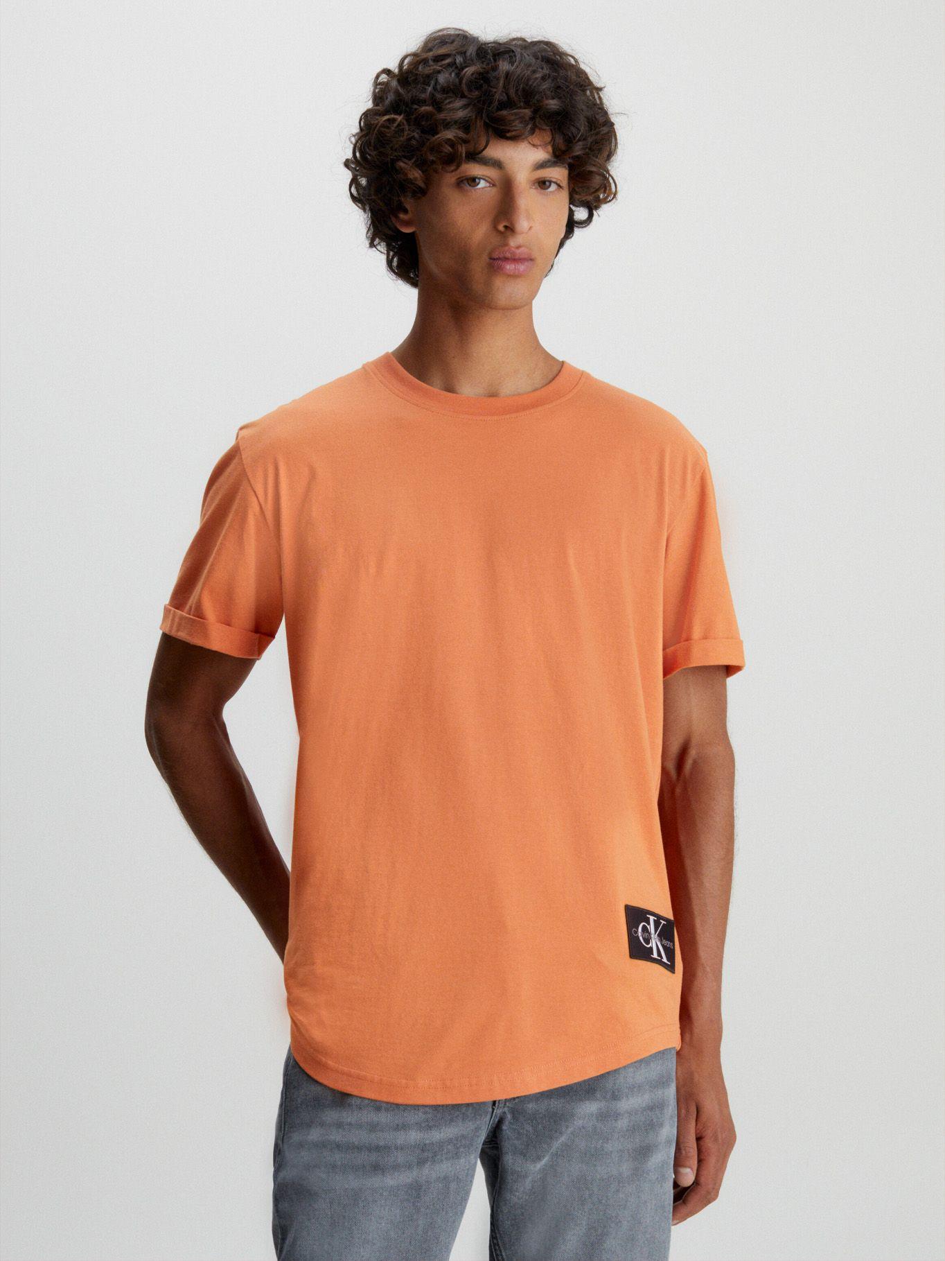 Polera Badge Turn Up Naranja Calvin Klein-0