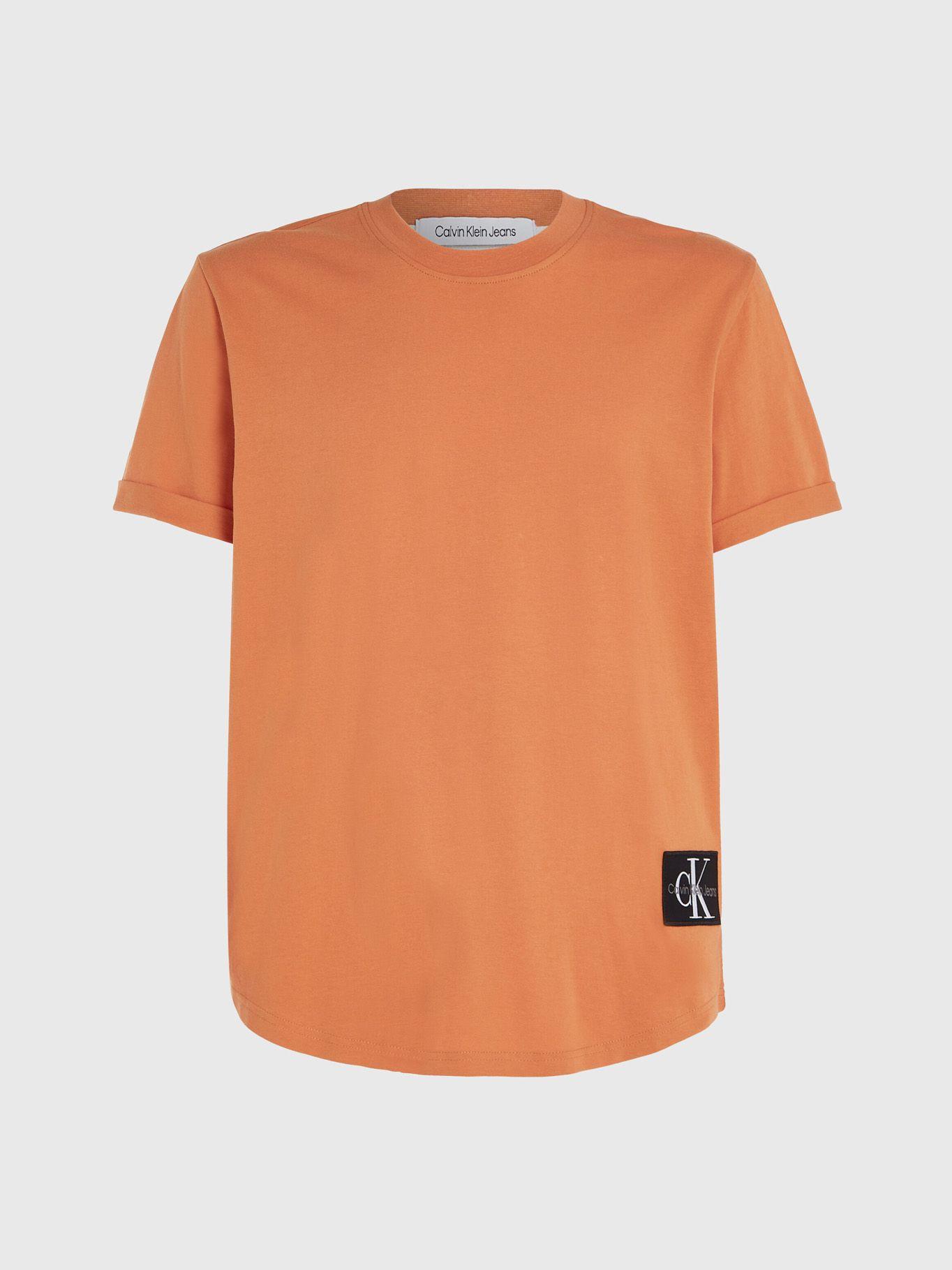 Polera Badge Turn Up Naranja Calvin Klein-4