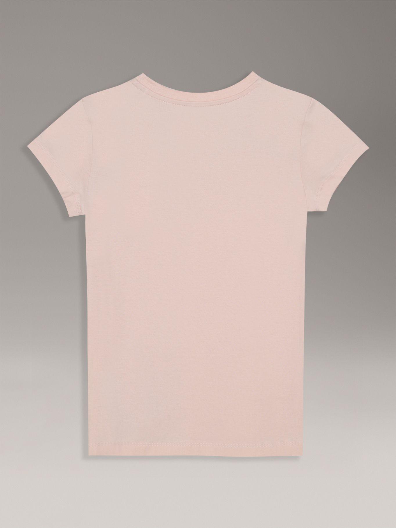 Polera Niña Slim Con Logo Damasco Calvin Klein-1