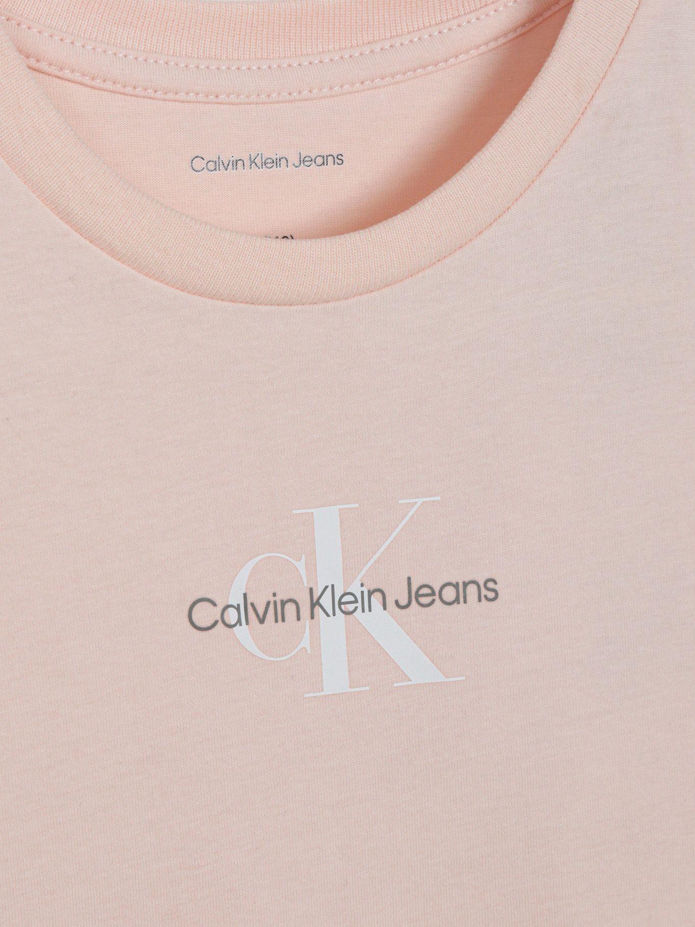 Polera Niña Slim Con Logo Damasco Calvin Klein-2