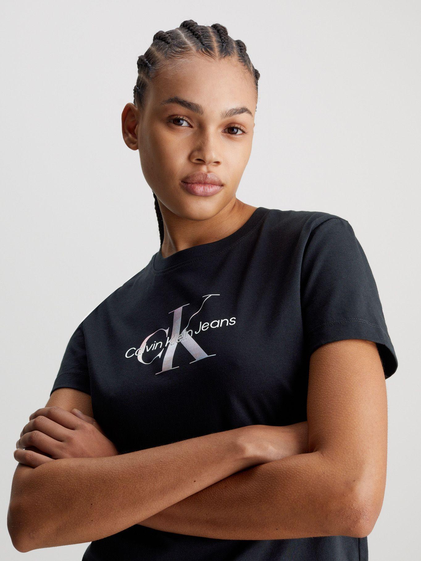 Polera Diffused Monologo Regular Negro Calvin Klein-3
