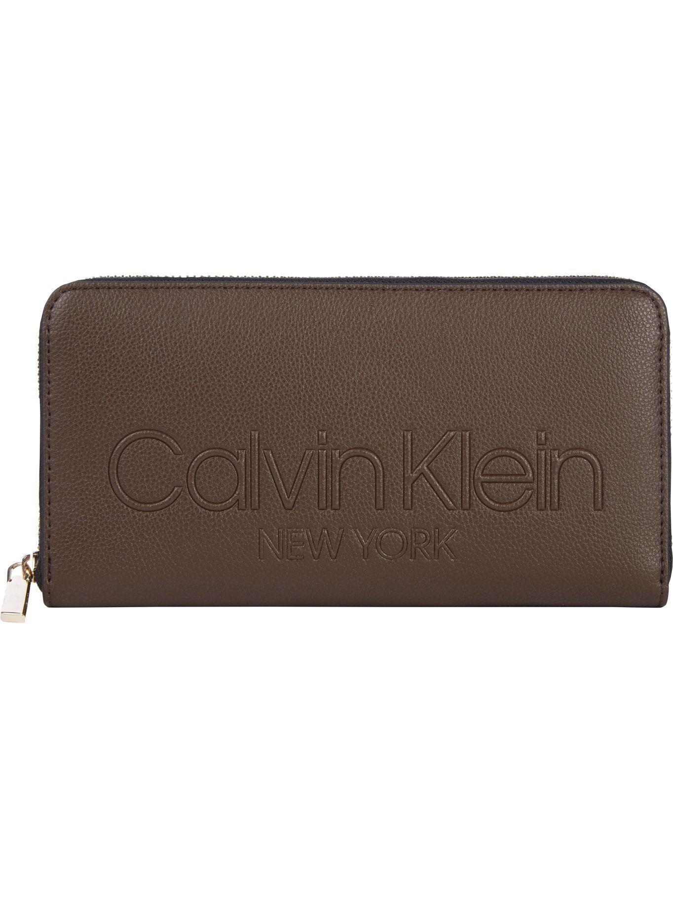 Billetera Soft Fold    Café Calvin Klein-0