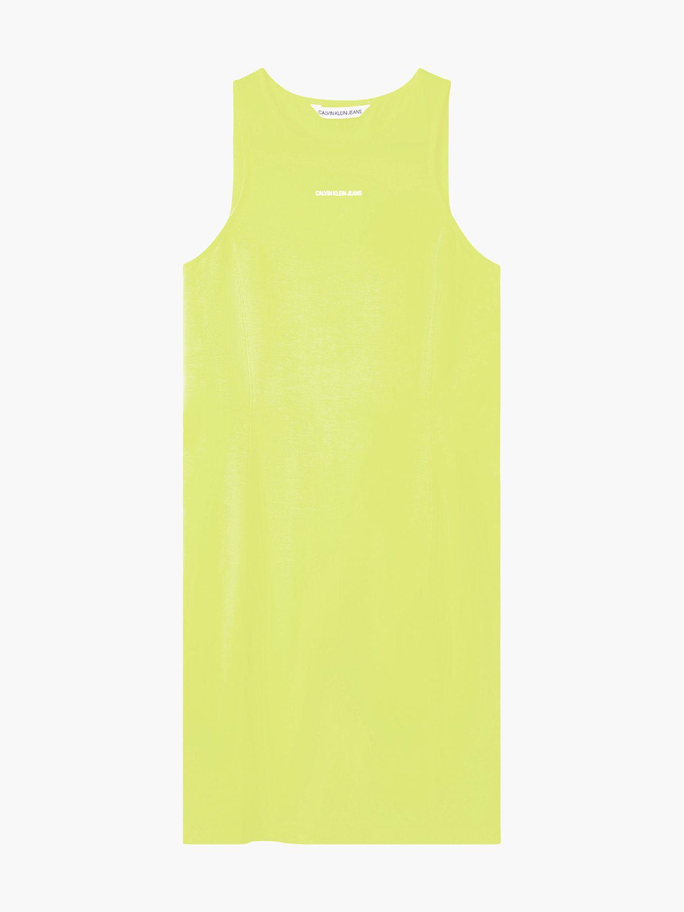 Vestido Branding Racer Amarillo Calvin Klein-4