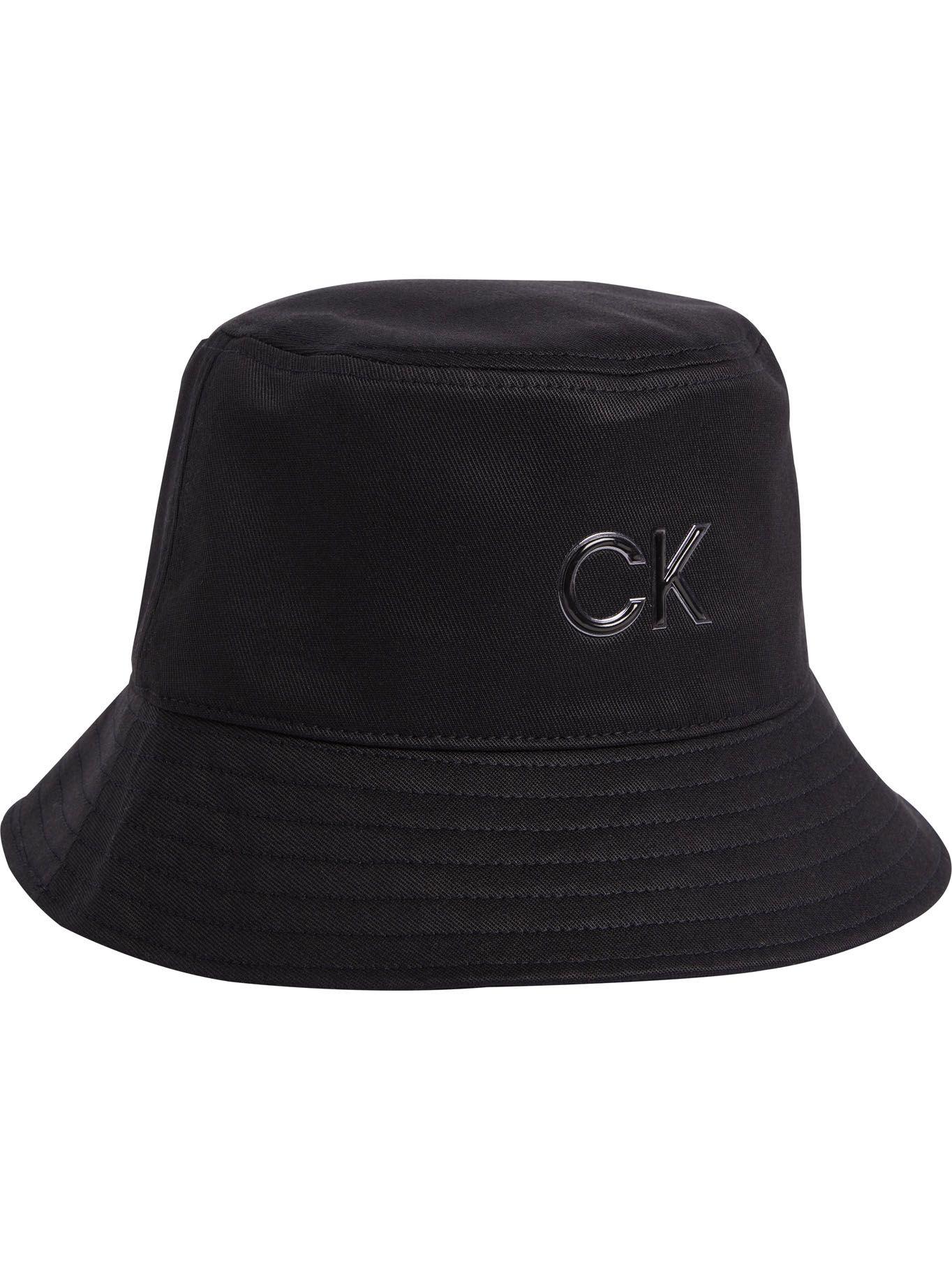 Sombrero de pescador con logo de metal Negro Calvin Klein-0