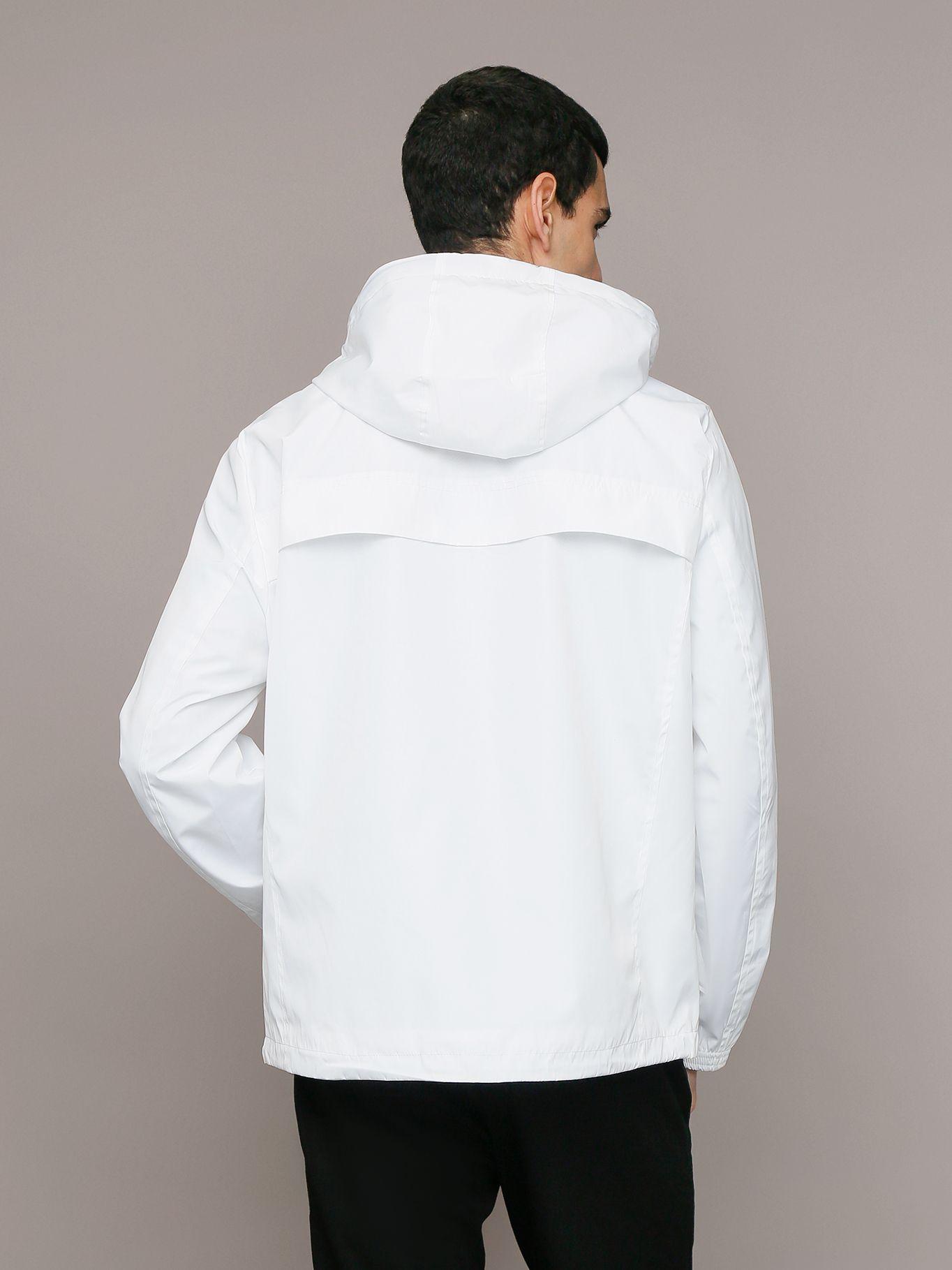 Chaqueta Ligera con Gorro Blanco Calvin Klein-3