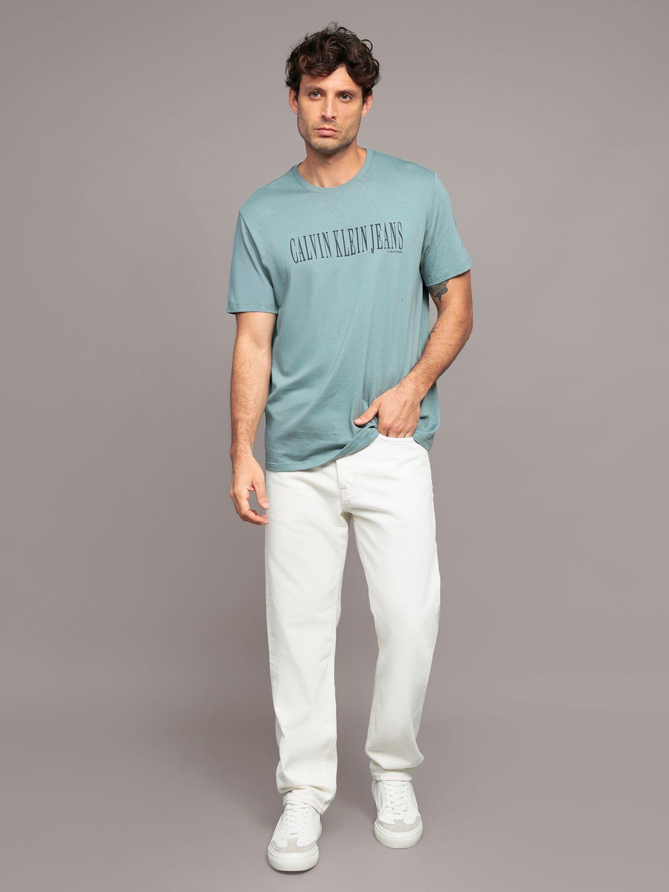 Polera Stretch Graphic Verde Calvin Klein-1