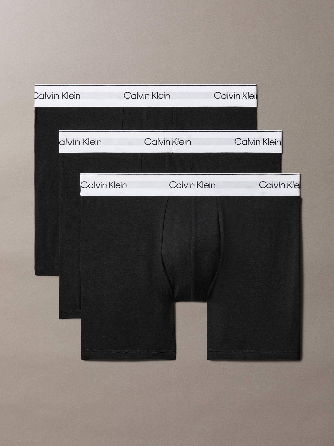 Pack 3 Bóxers Icon Cotton Stretch Negro Calvin Klein-0